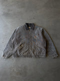 1990s Extremely Faded & Distressed Brown Carhartt Detroit Jacket(XL)