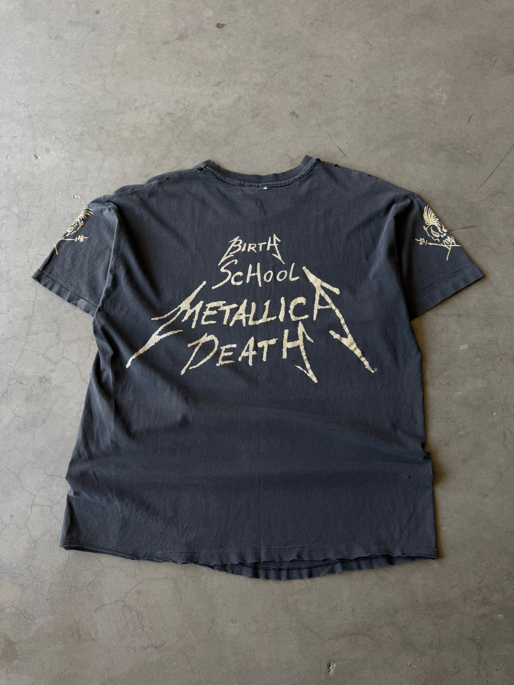 1990s Faded & Distressed Metallica Birth School Tee(XL)
