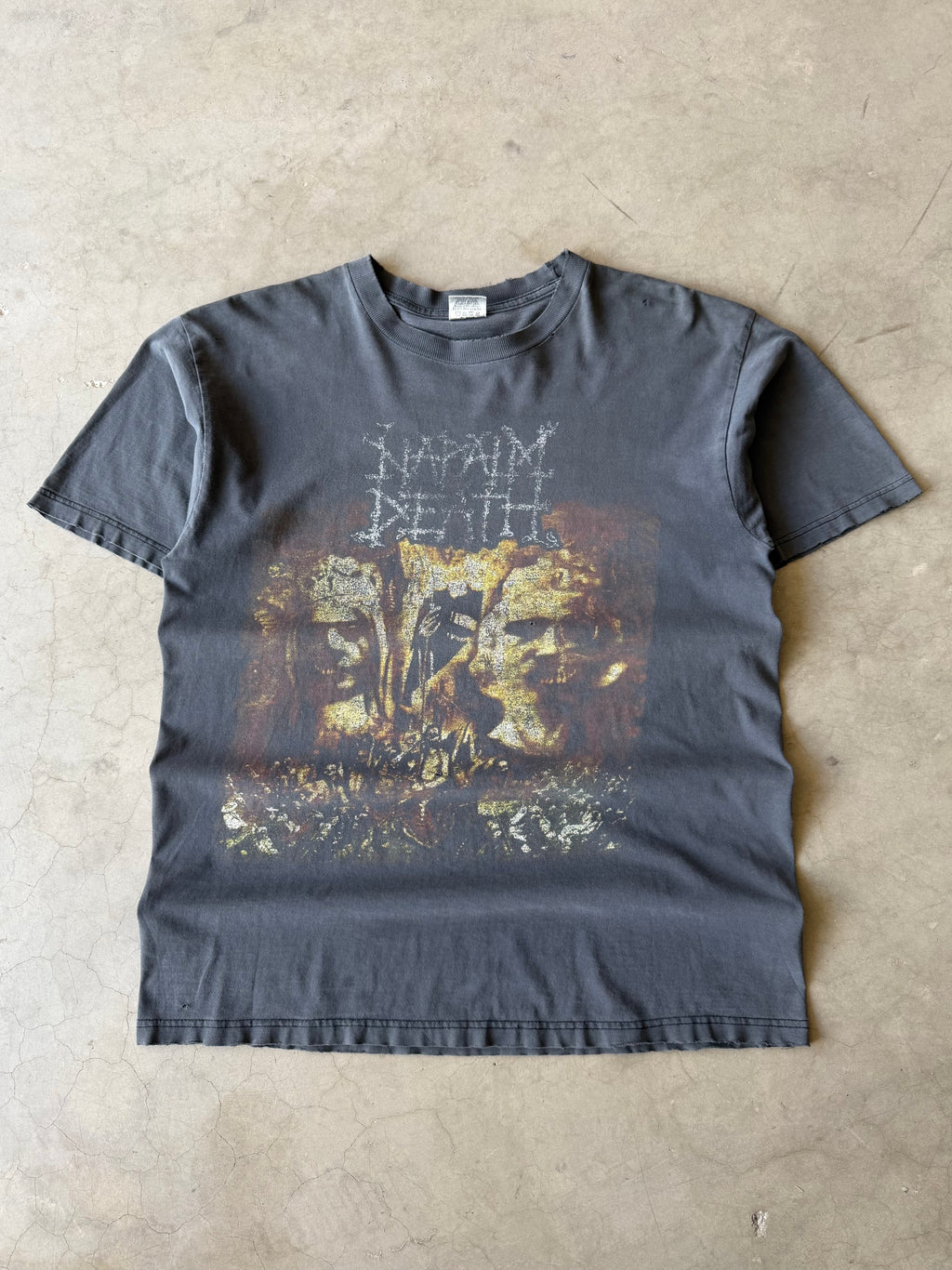 Early 2000s Faded Napalm Death Tee(L)