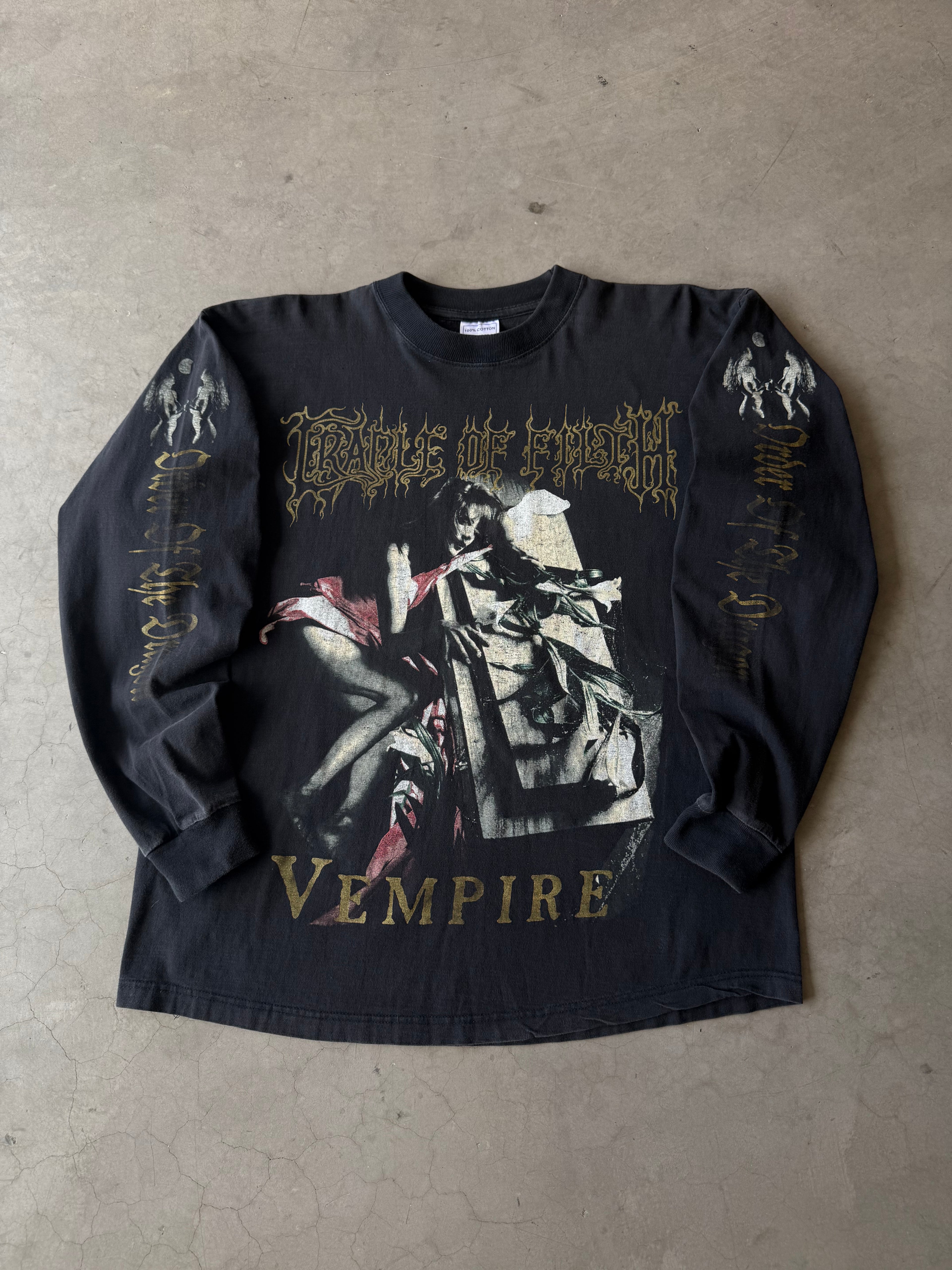 1990s Cradle of Filth Vempire European Long Sleeve Tee(XL)