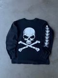 1990s Fashion Victim Skull Long Sleeve Tee(L)