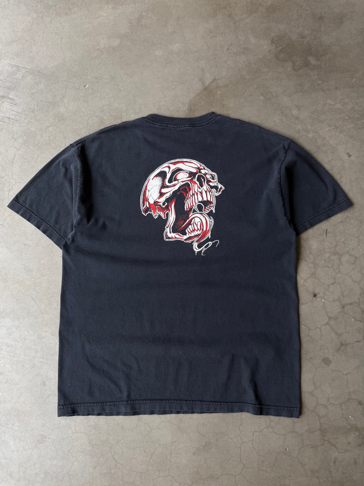 Early 2000s Bad Bones Skull Tee(XL)