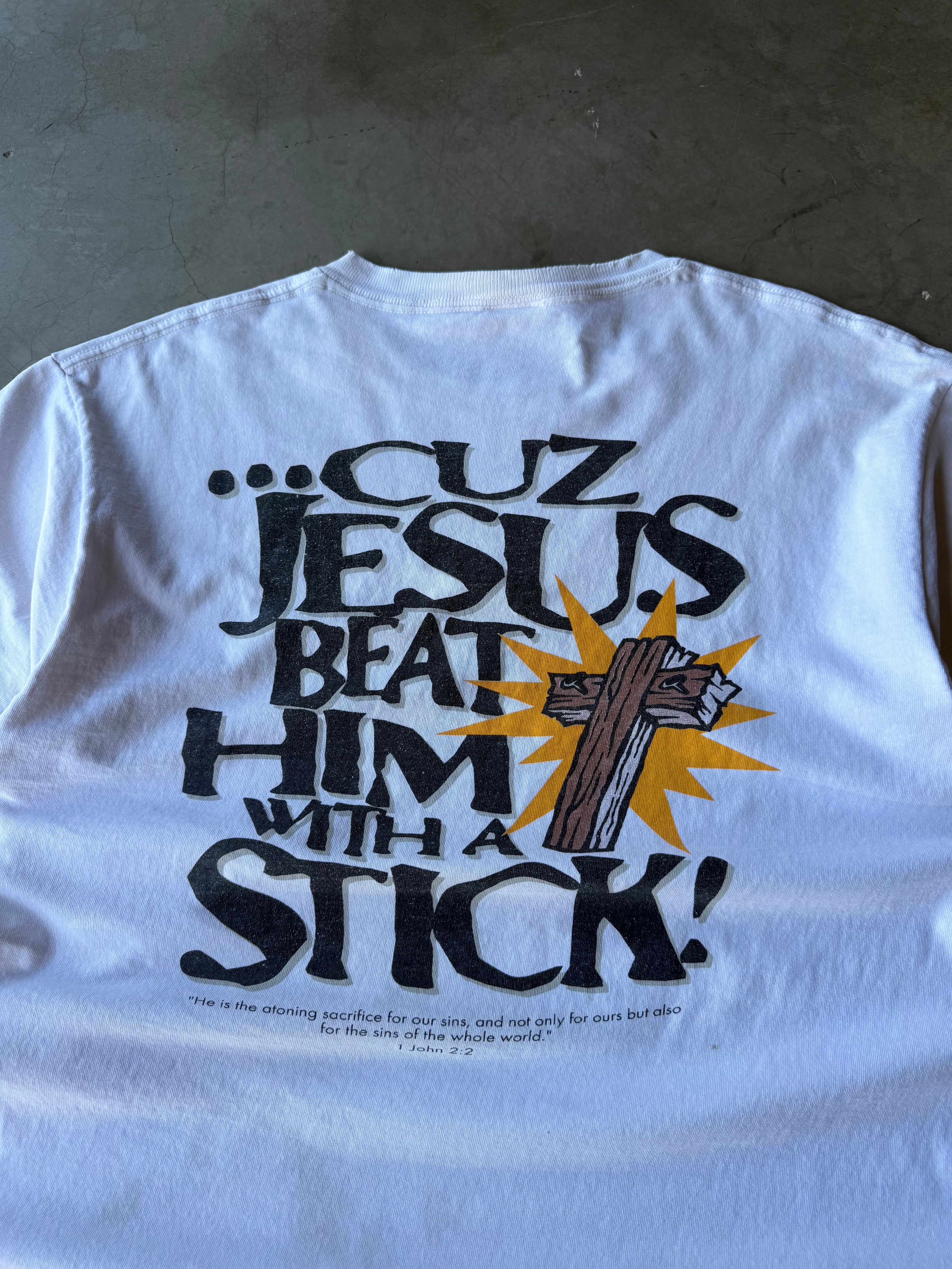 1990s Satan is Ugly As Sin Jesus Tee(L)