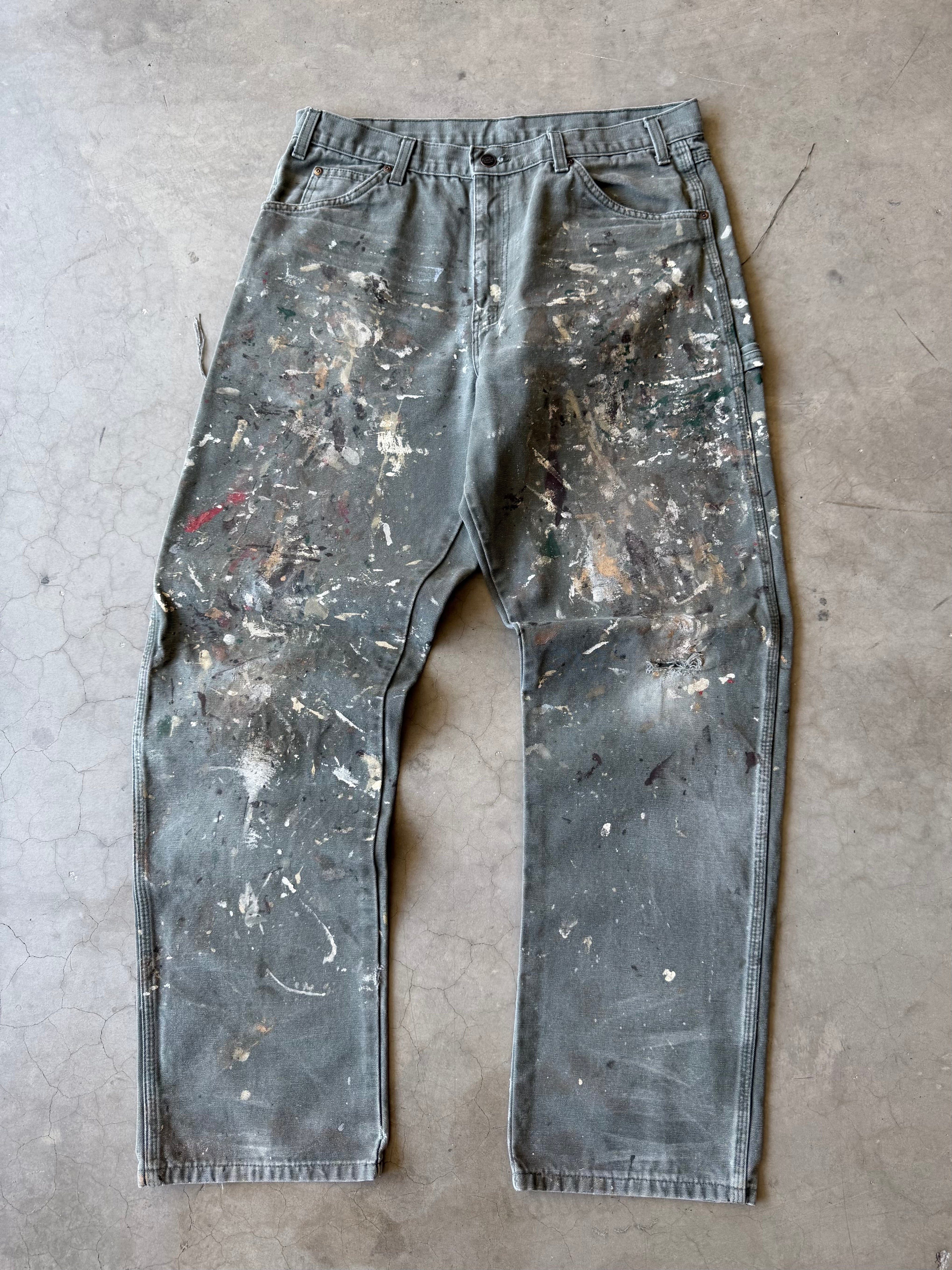 Extremely Painted Dickies Carpenter Jeans(34x33)