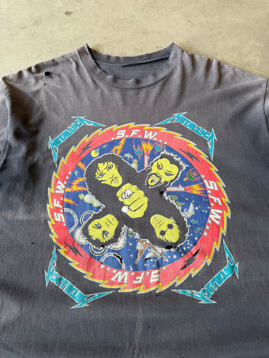 1990s Faded & Distressed Metallica So What’s Next Tee(XL)