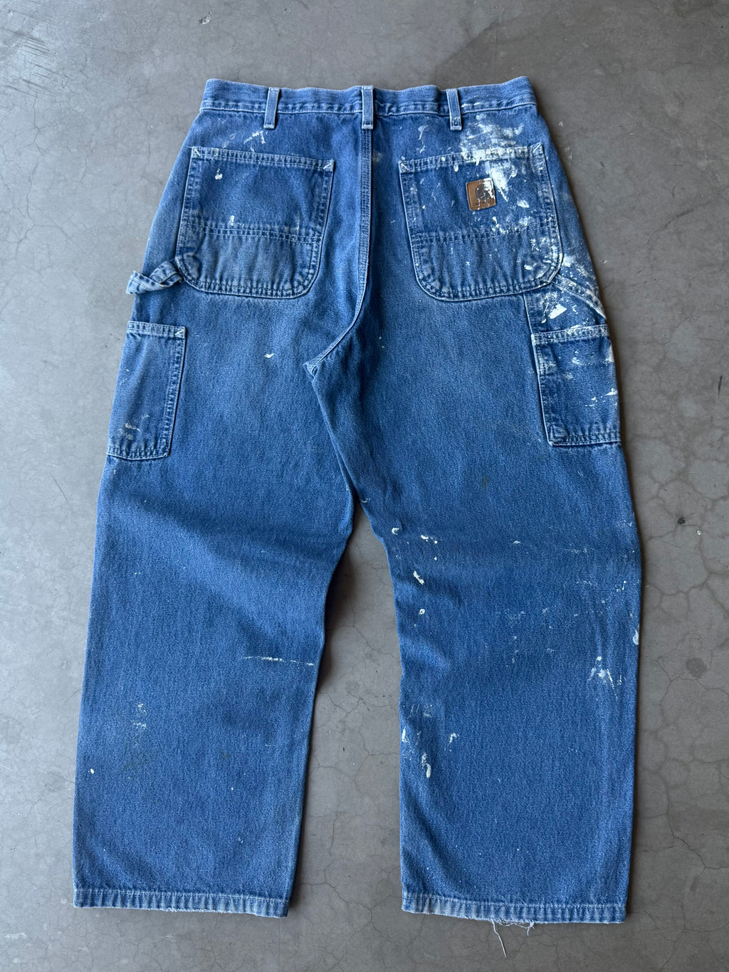 Painted Carhartt Denim Carpenter Pants