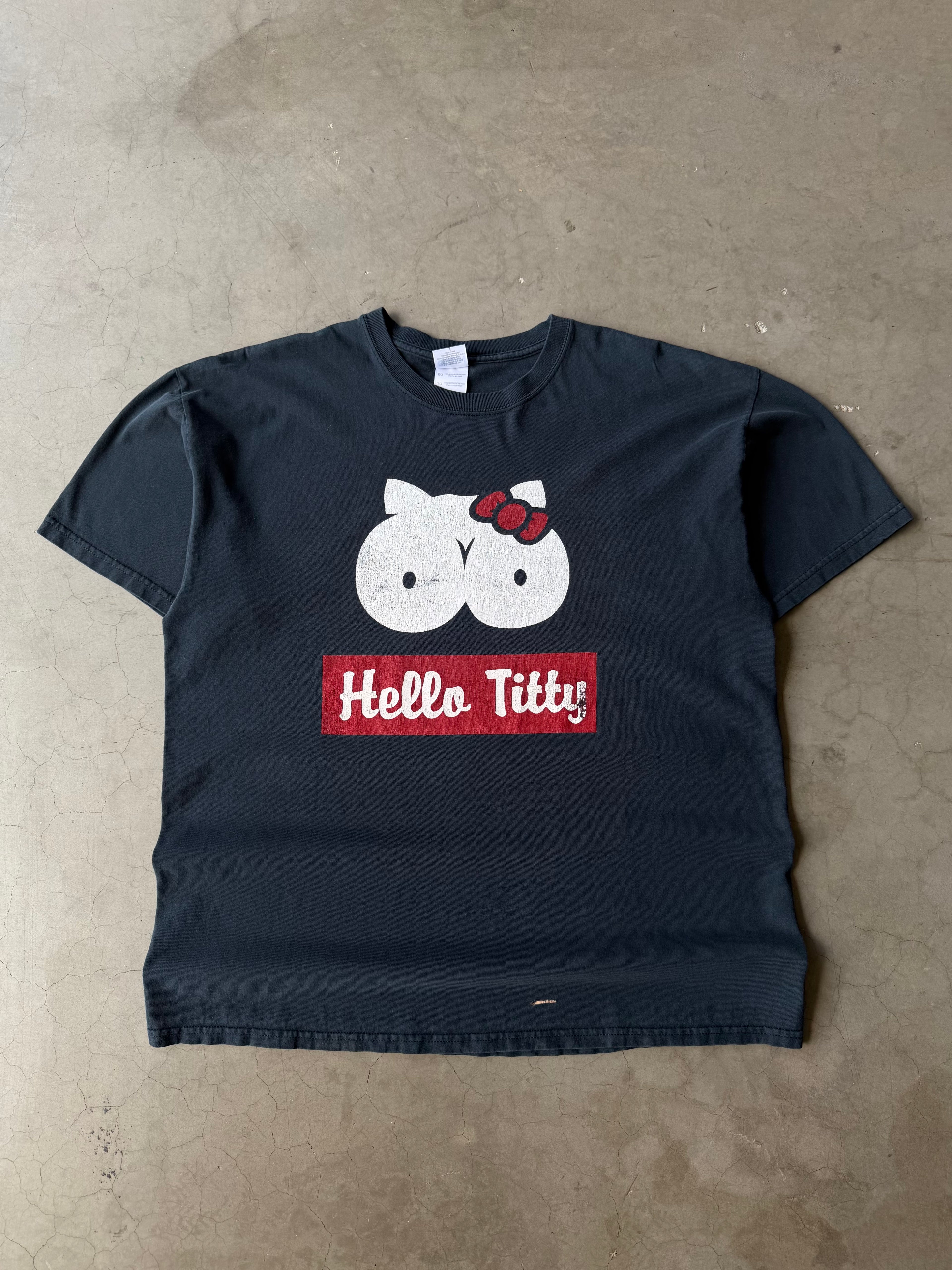 Early 2000s Hello Titty Parody Tee(XL)