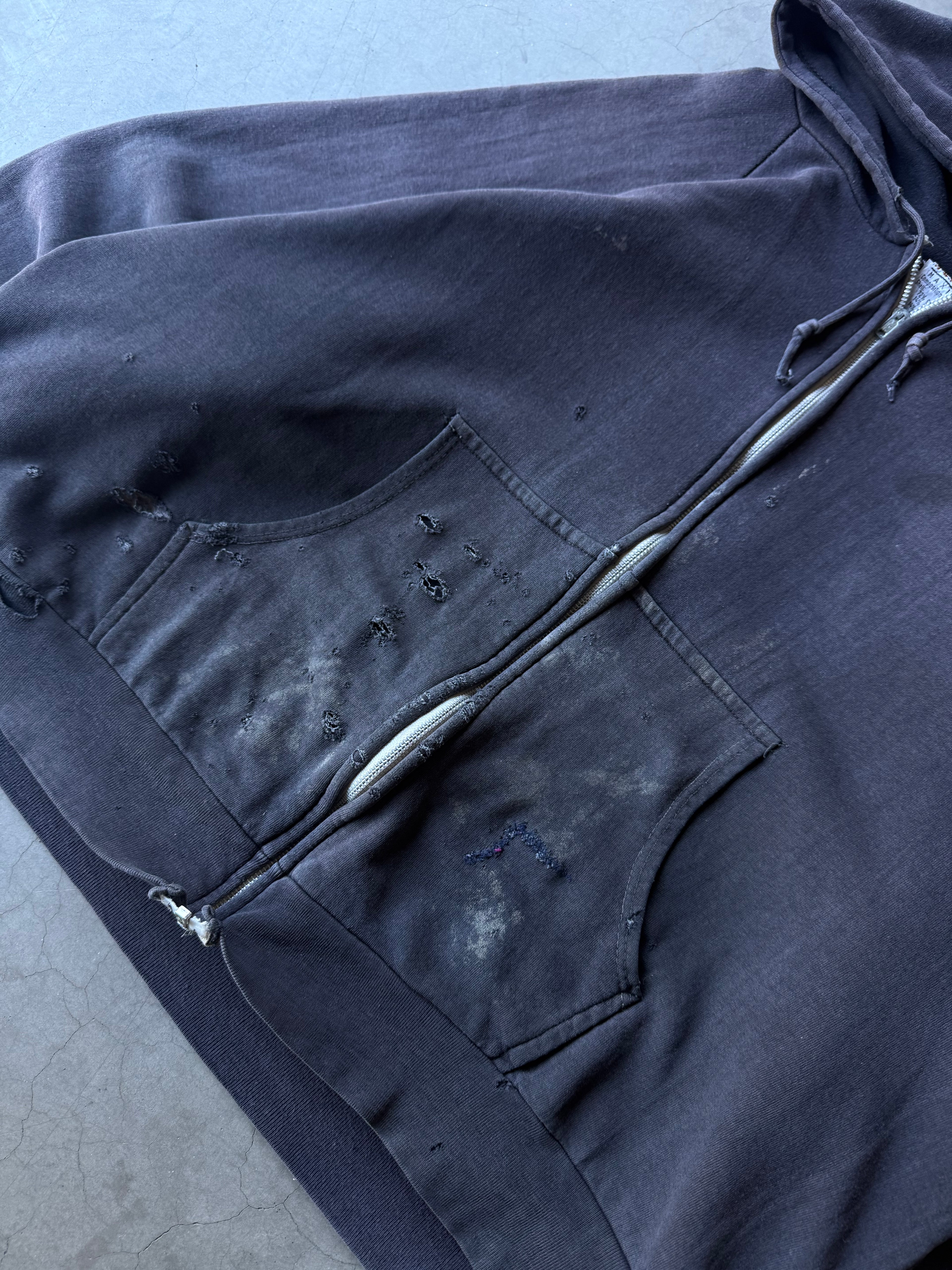 1980s Distressed Macgregor Thermal Lined Hoodie(XL)
