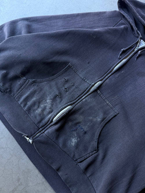 1980s Distressed Macgregor Thermal Lined Hoodie(XL)