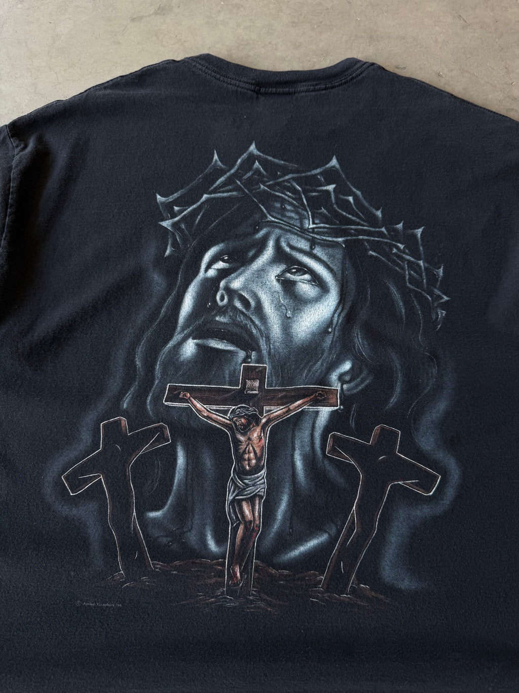 Early 2000s Jesus Prayer Hands Tee(XXL)