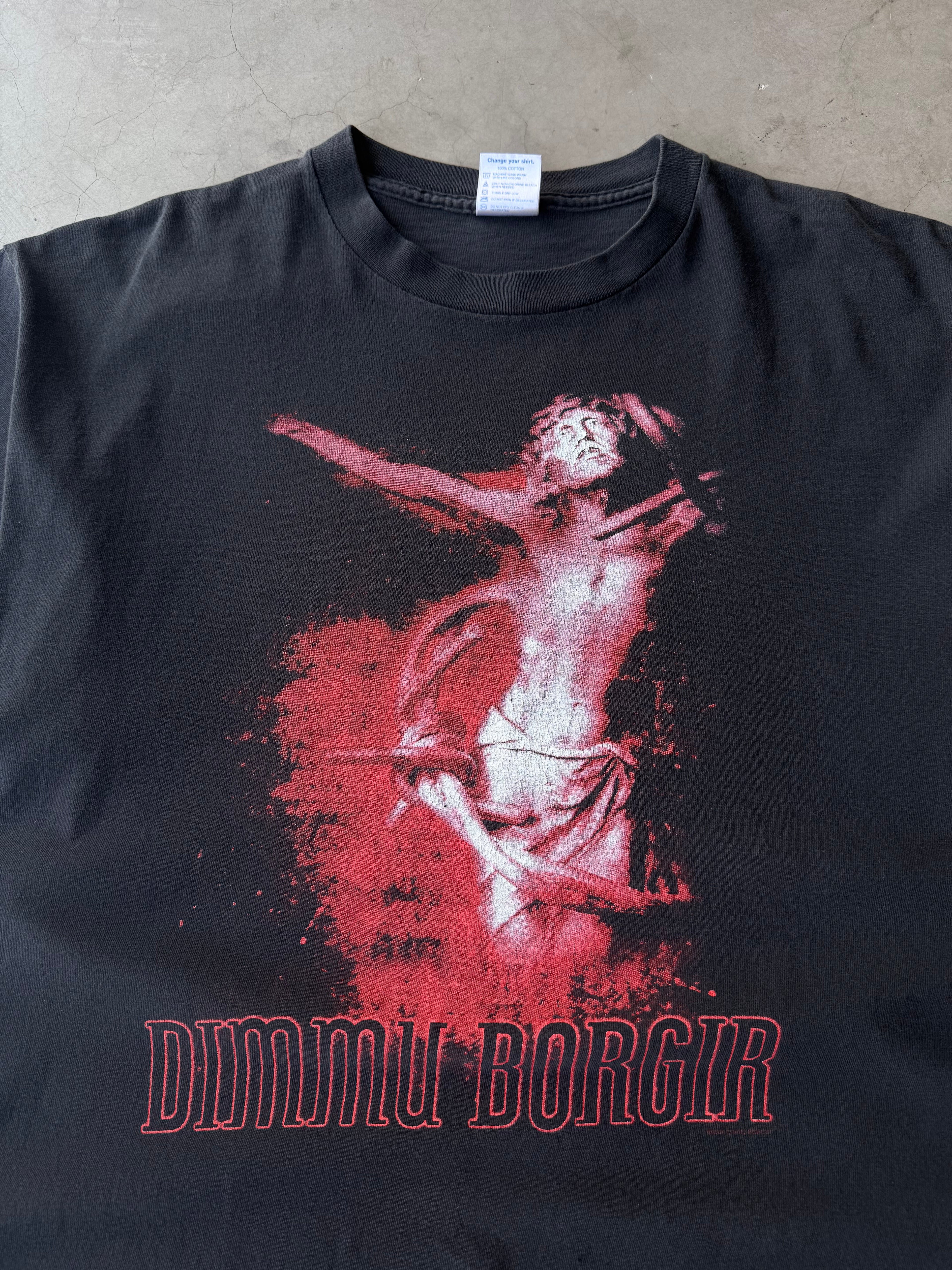 Early 2000s Dimmu Borgir Puritanical Euphoric Misanthropia Tee(XL)
