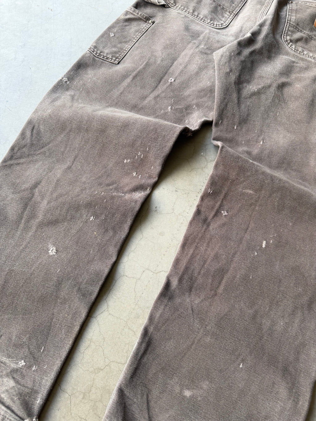 Distressed Brown Carhartt Double Knee Pants(31x31)
