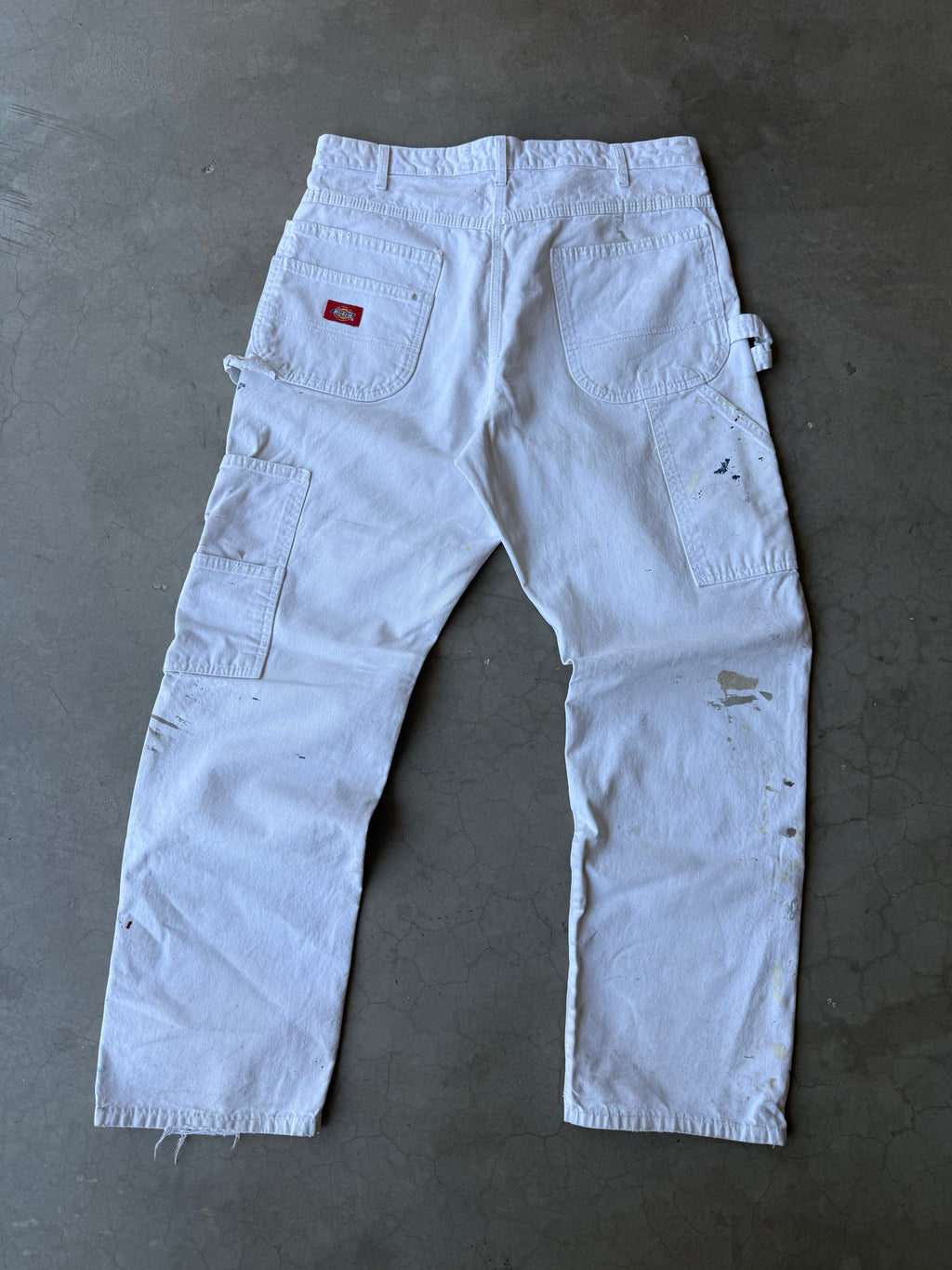Painted & Distressed Dickies Double Knee Carpenter Pants
