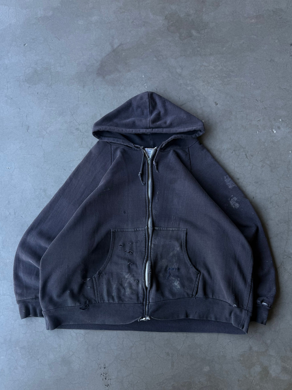 1980s Distressed Macgregor Thermal Lined Hoodie(XL)