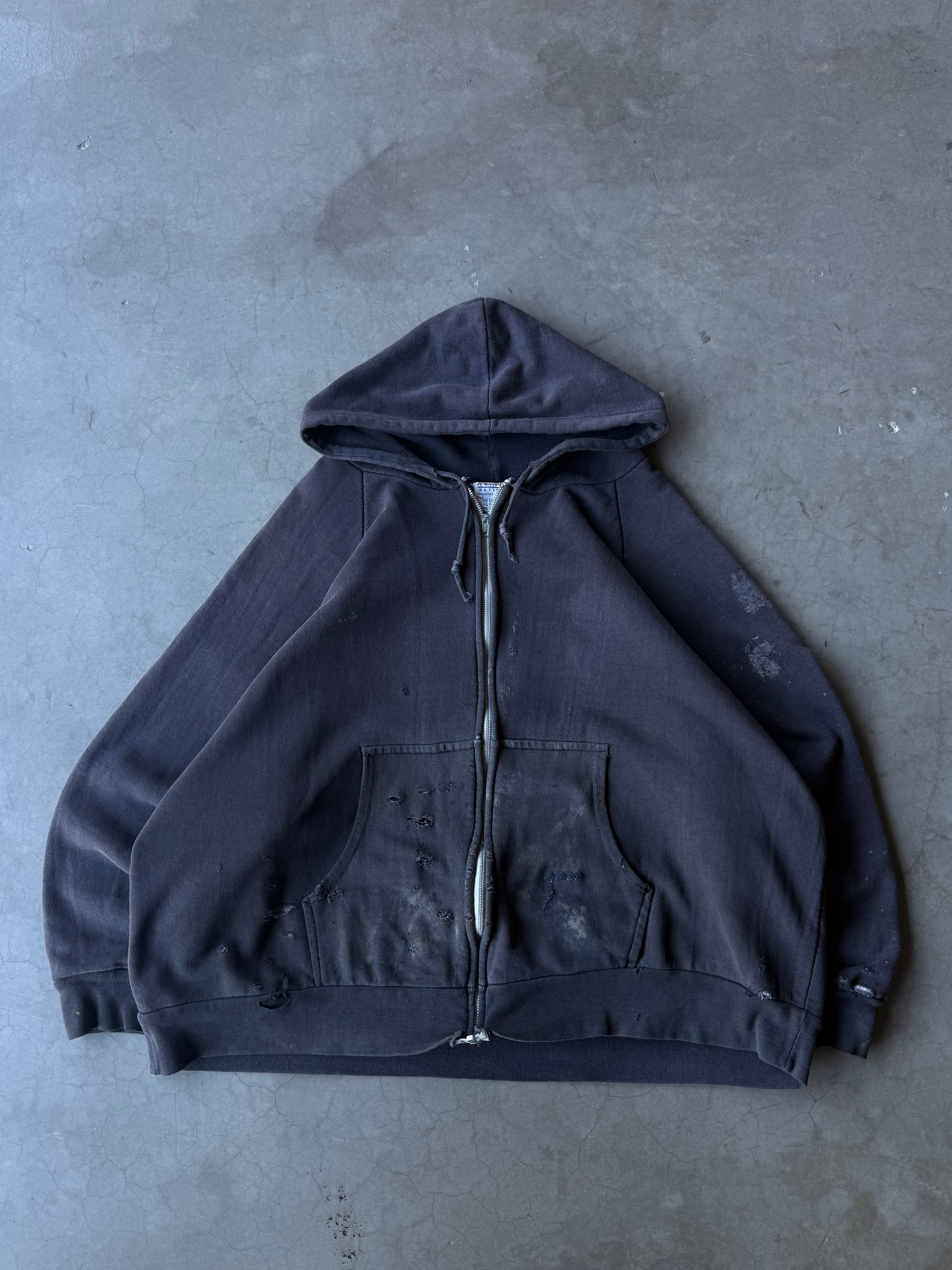 1980s Distressed Macgregor Thermal Lined Hoodie(XL)