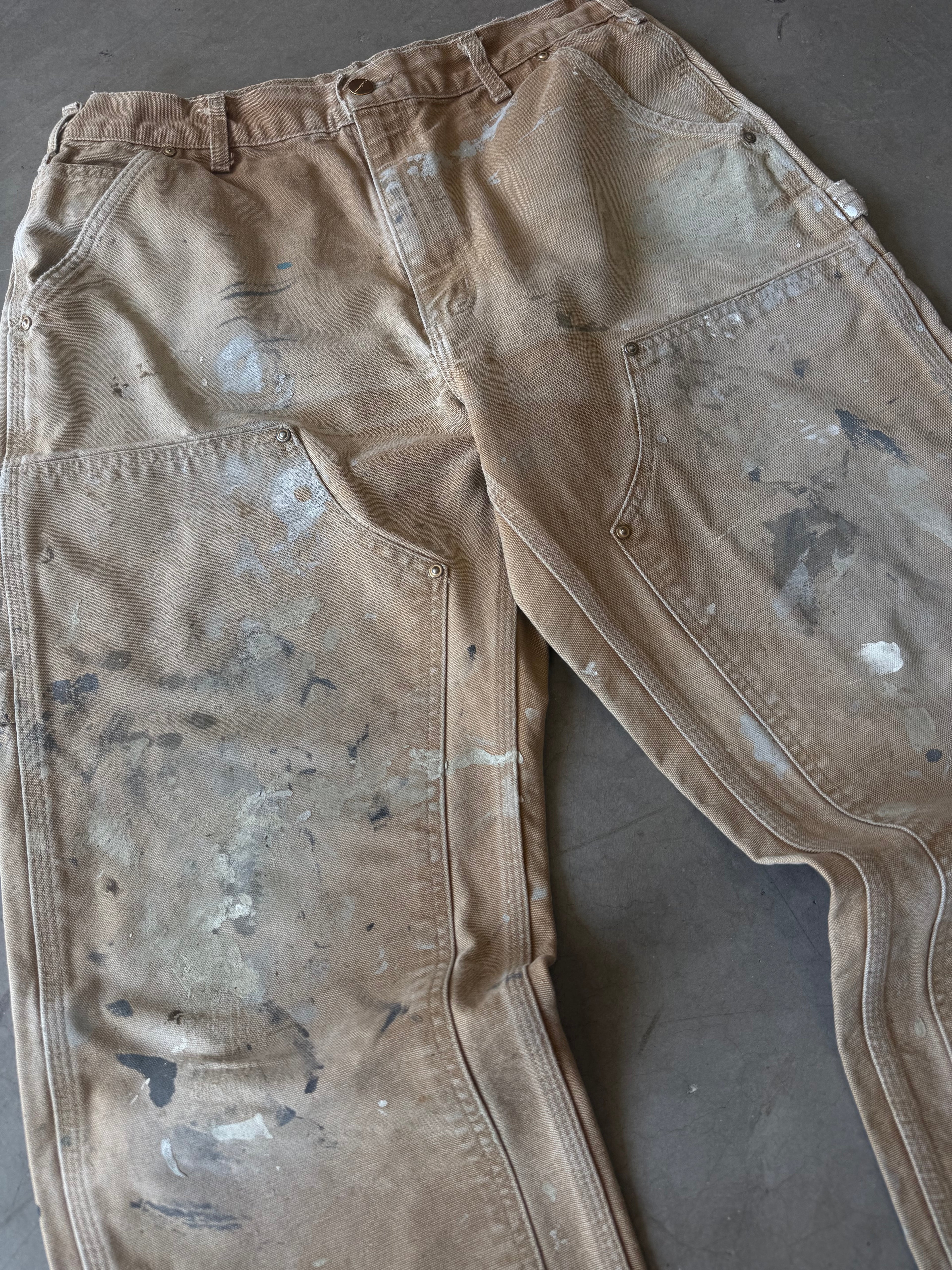 Painted Carhartt Double Knee Pants(32x30)