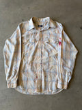 1990s Painted & Distressed Levi’s Button up(L)