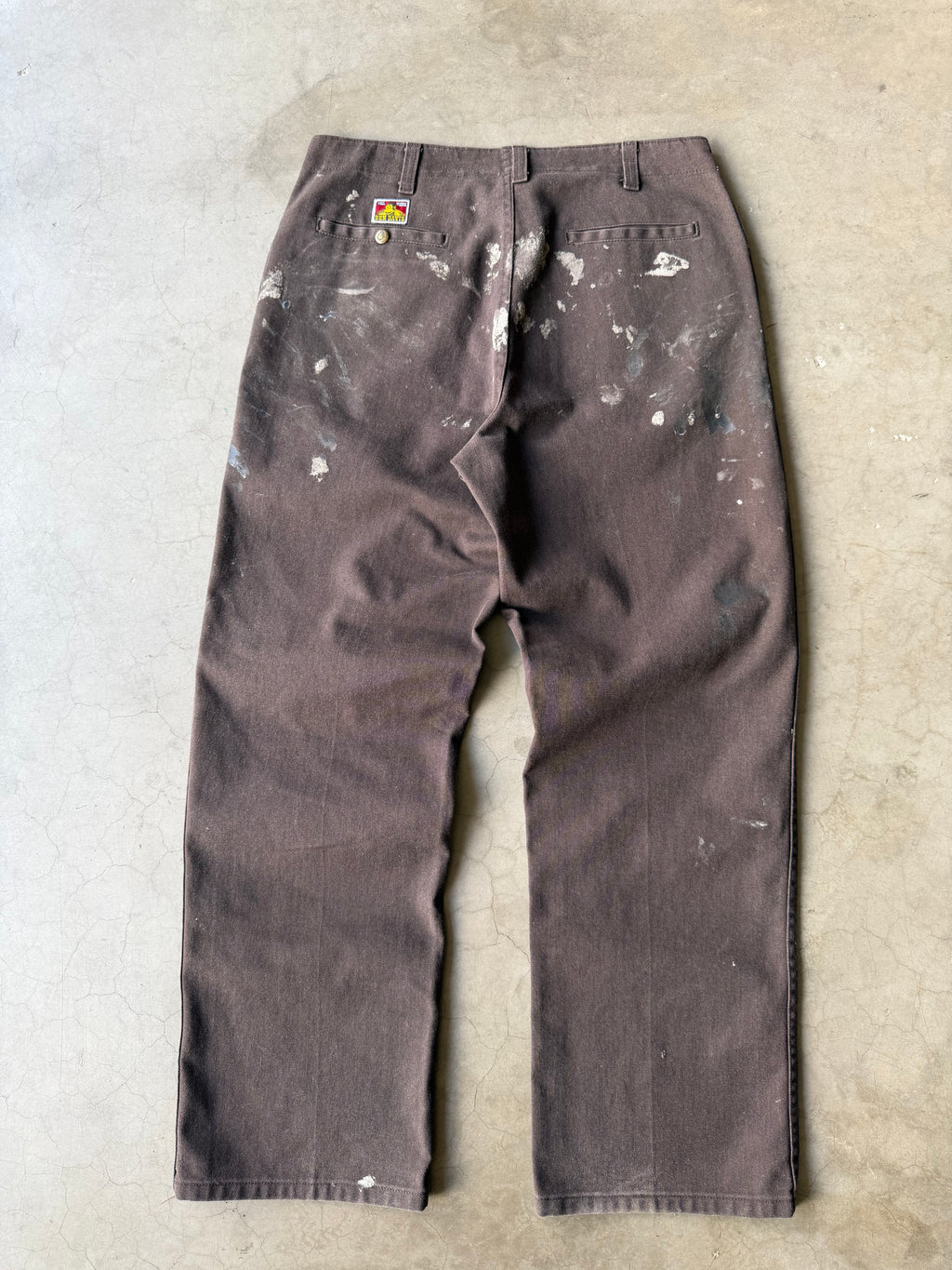 Painted Brown Ben Davis Pants(34x31)