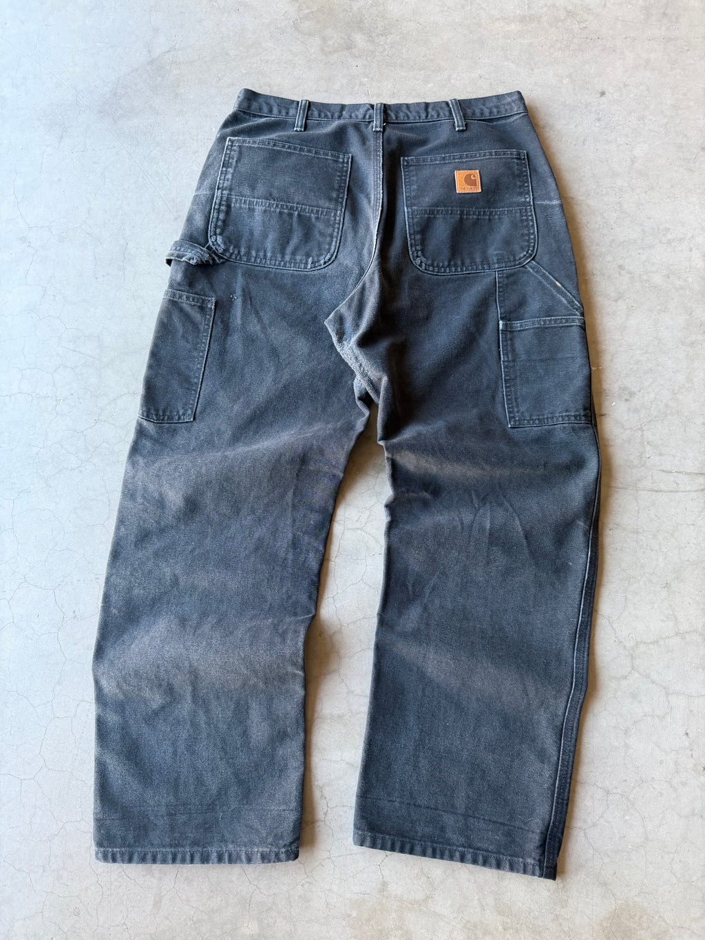 Faded Black Carhartt Carpenter Pants(32x29)