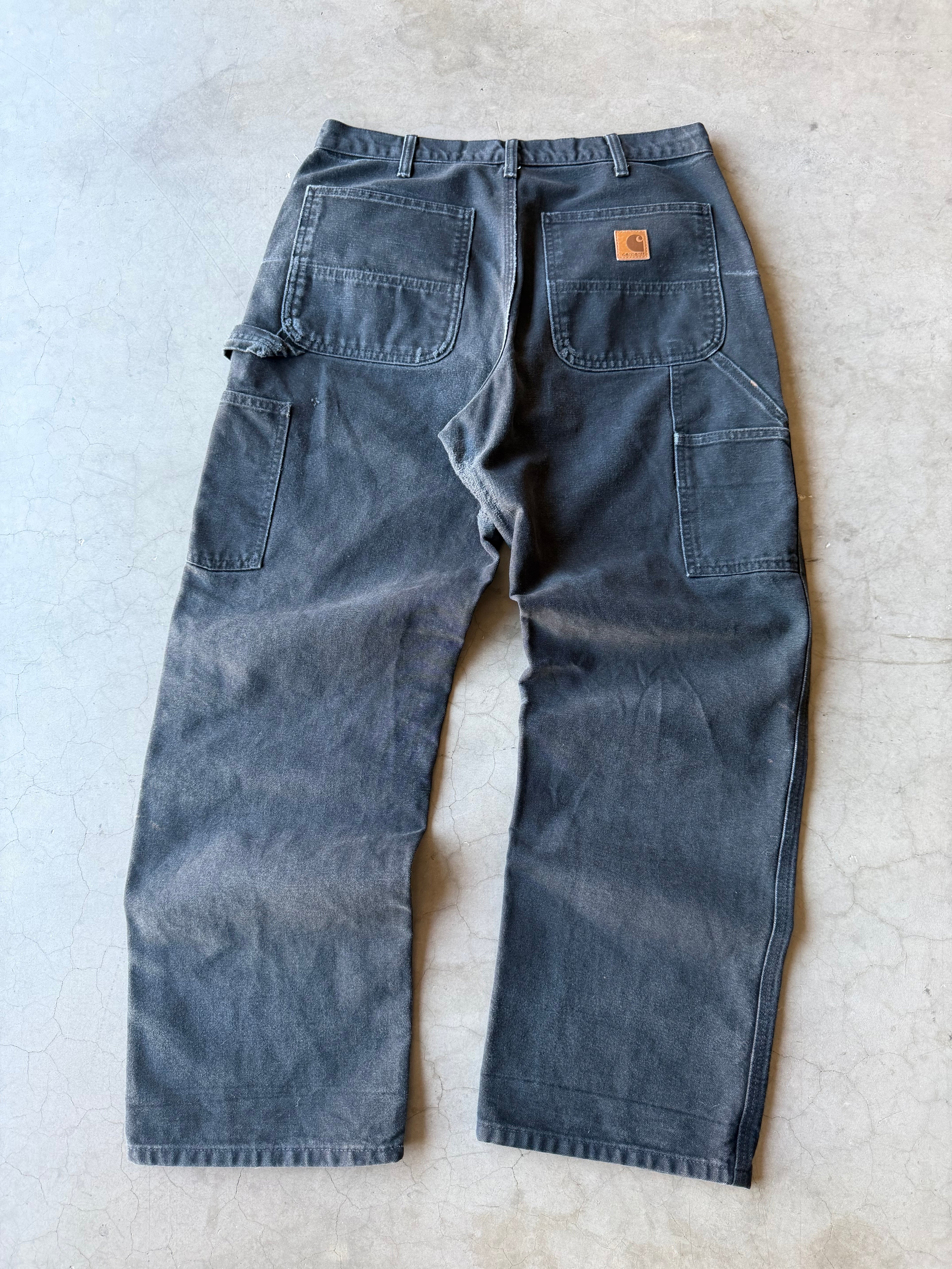 Faded Black Carhartt Carpenter Pants(32x29)