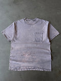 1990s Extremely Faded & Distressed Pocket Tee(L)