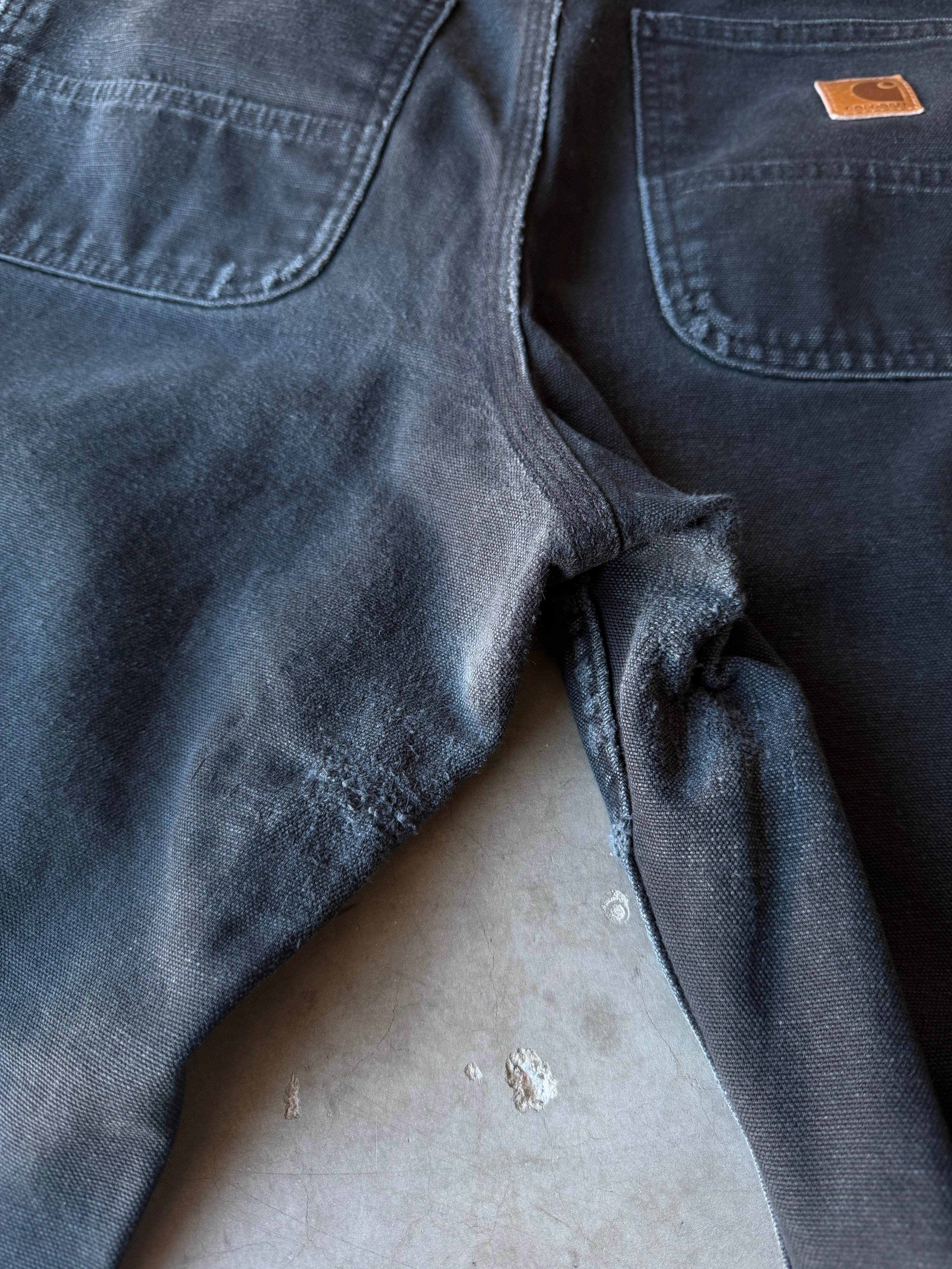 Faded Black Carhartt Carpenter Pants(32x29)