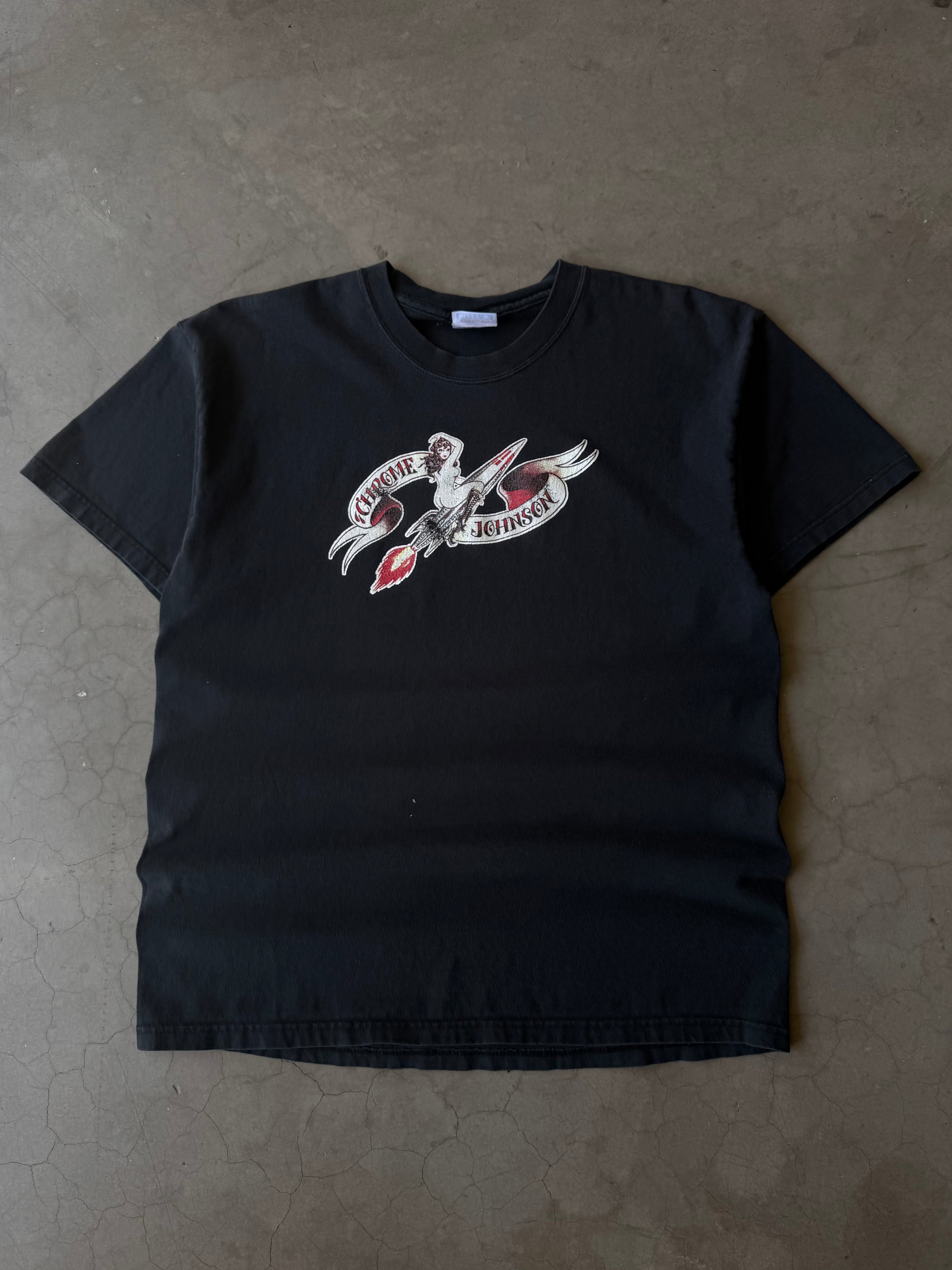 Early 2000s Chrome Johnson Tee(L)