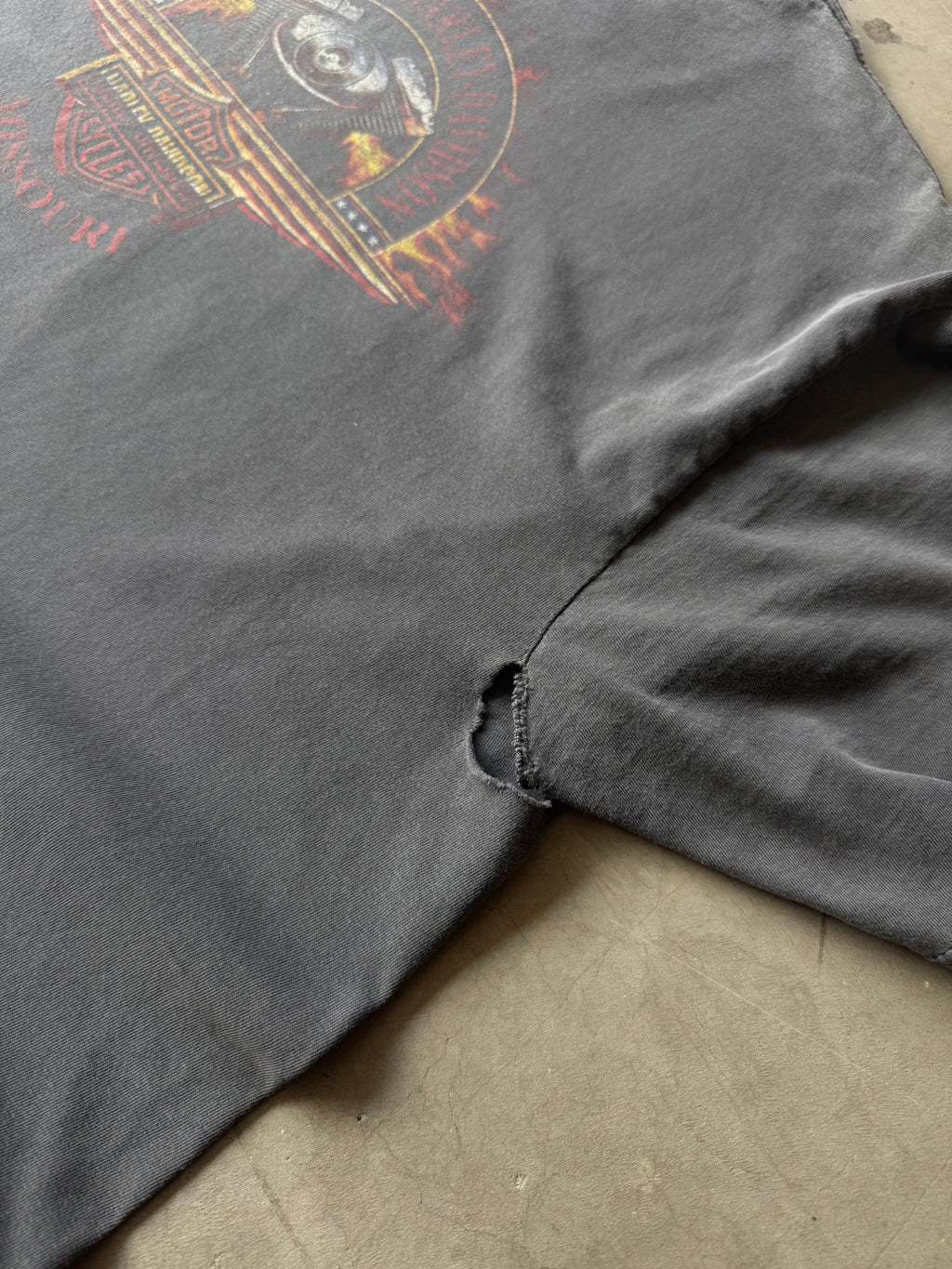 1990s Faded & Distressed Harley Davidson Freedom Tee(XL)