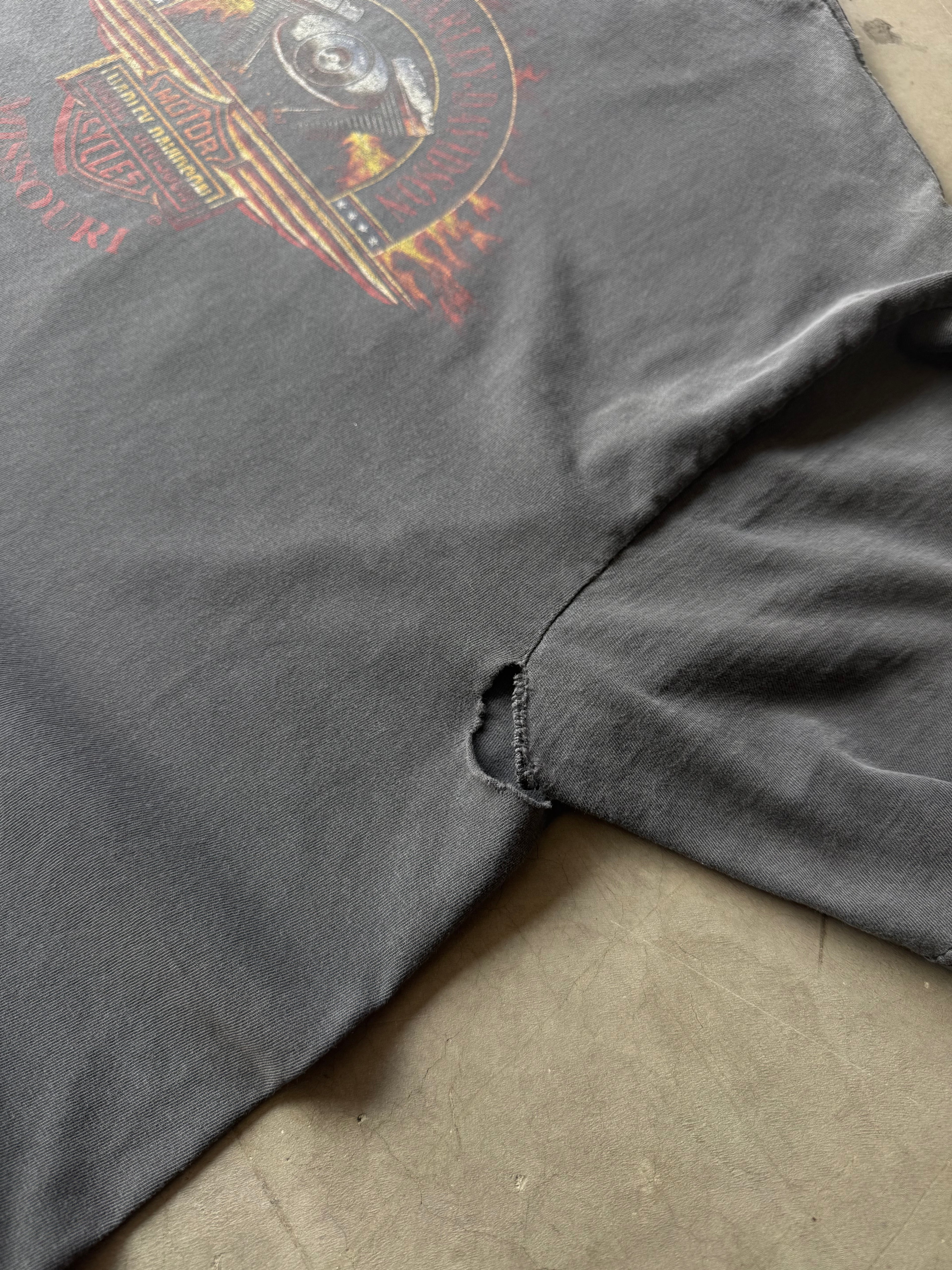 1990s Faded & Distressed Harley Davidson Freedom Tee(XL)