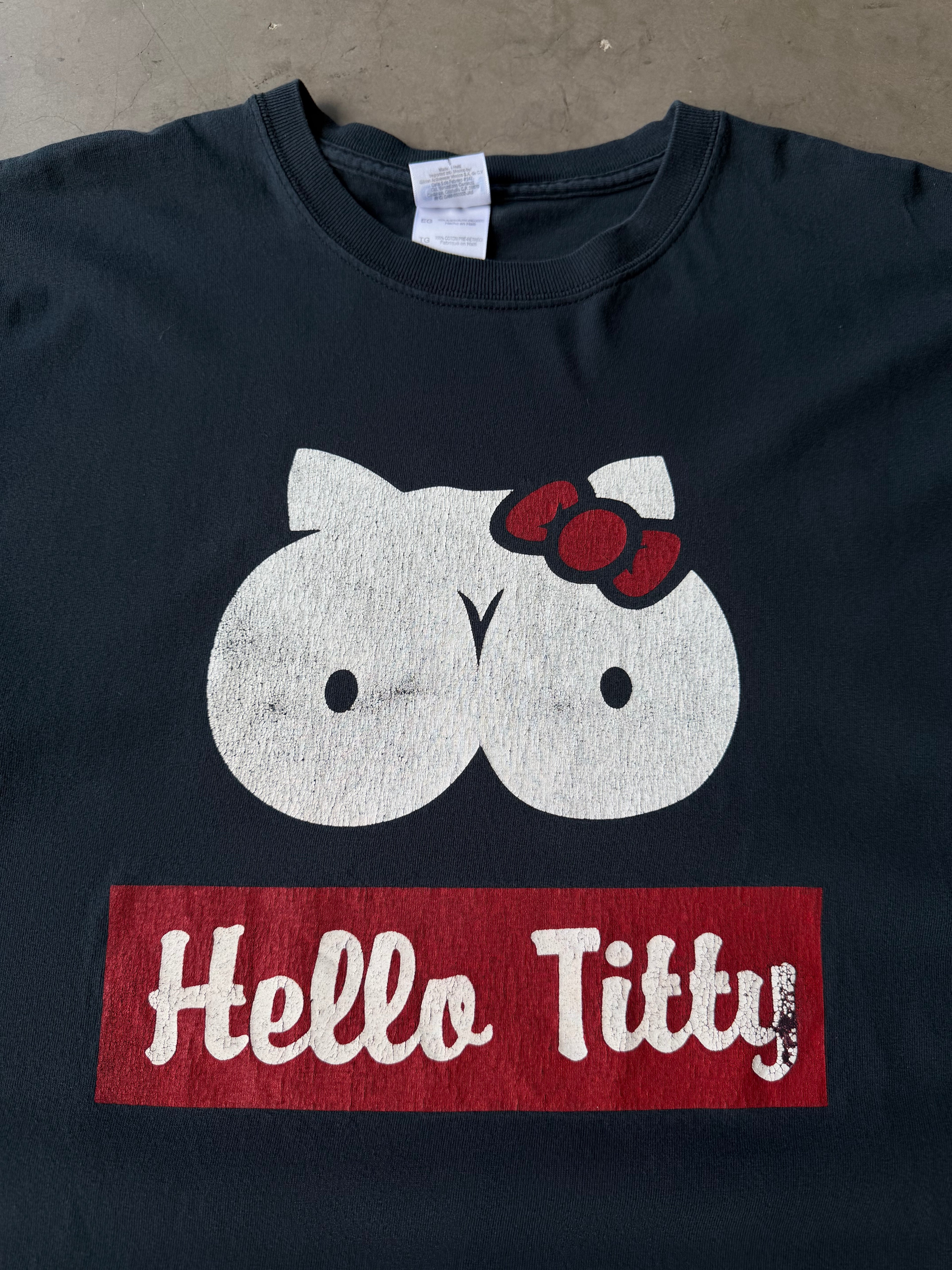Early 2000s Hello Titty Parody Tee(XL)