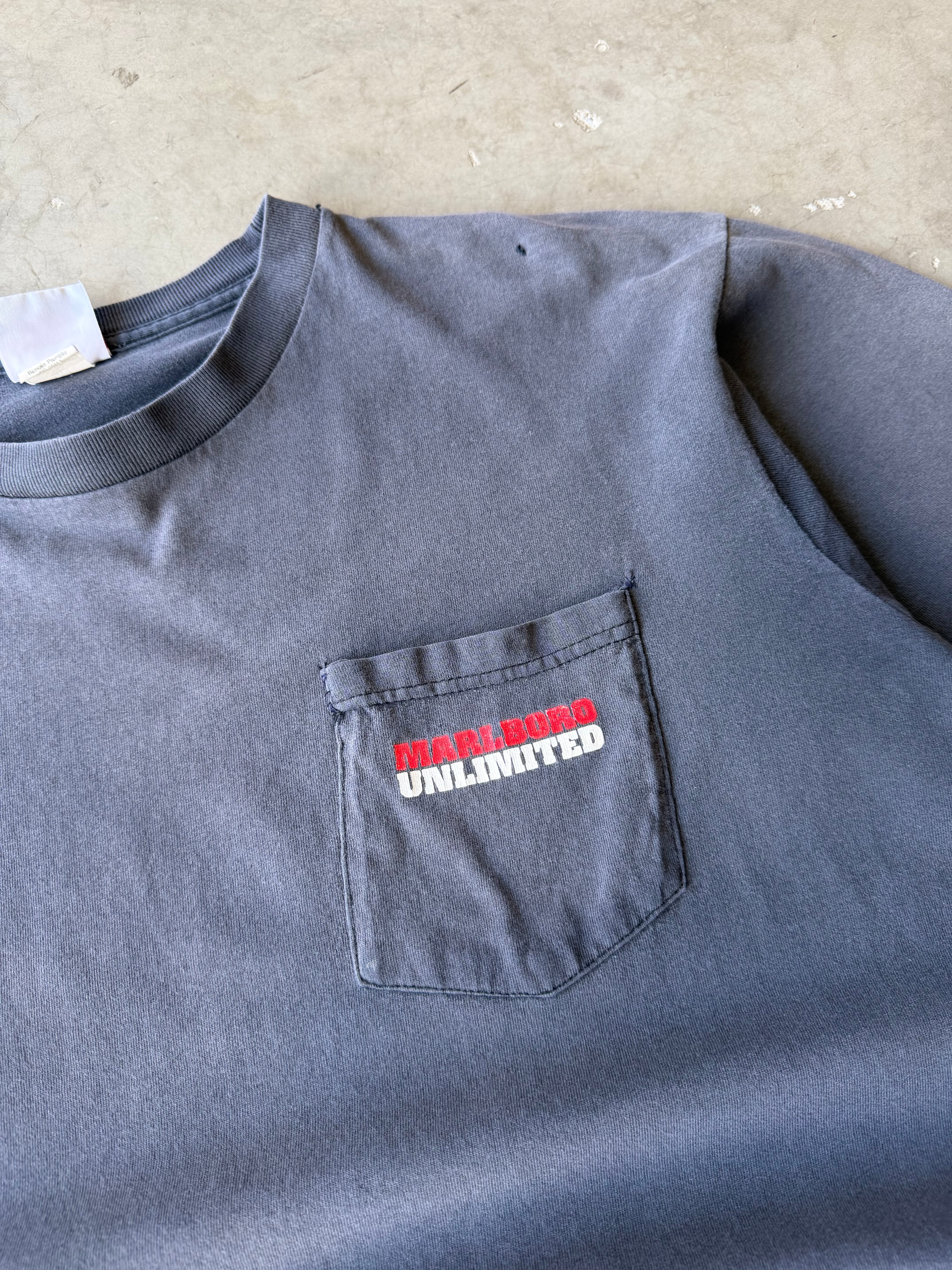 1990s Faded Lizard Marlboro Tee(XL)