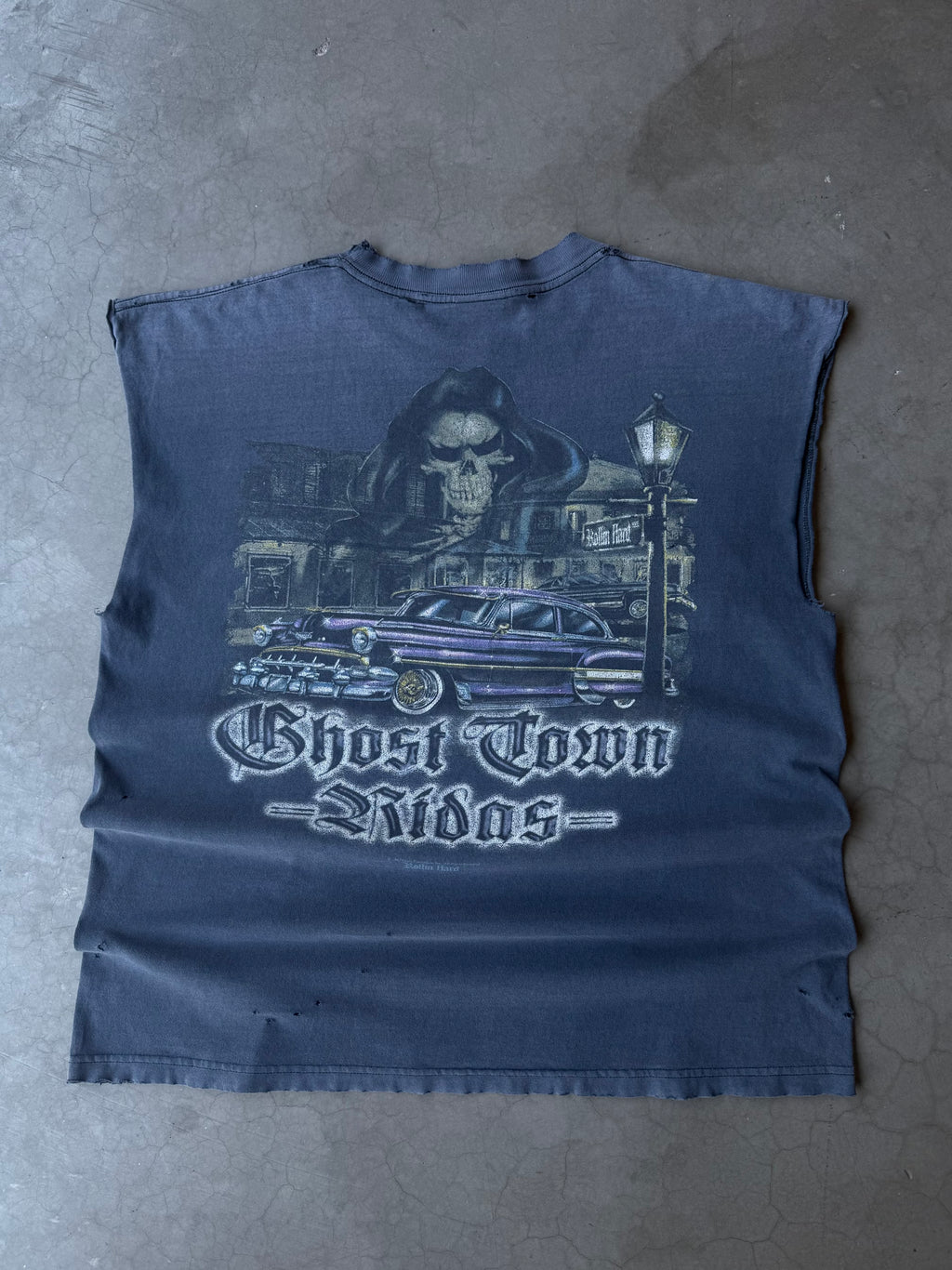 Early 2000s Faded & Distressed Rolling Hard Tank Tee(XL)
