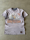 1980s Extremely Faded & Distressed Harley Davidson Eagle Tee(M)