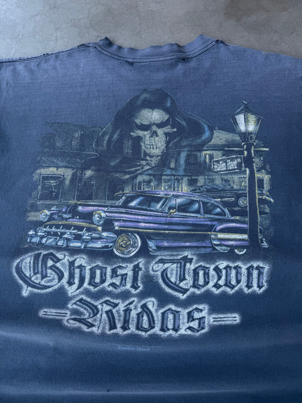 Early 2000s Faded & Distressed Rolling Hard Tank Tee(XL)