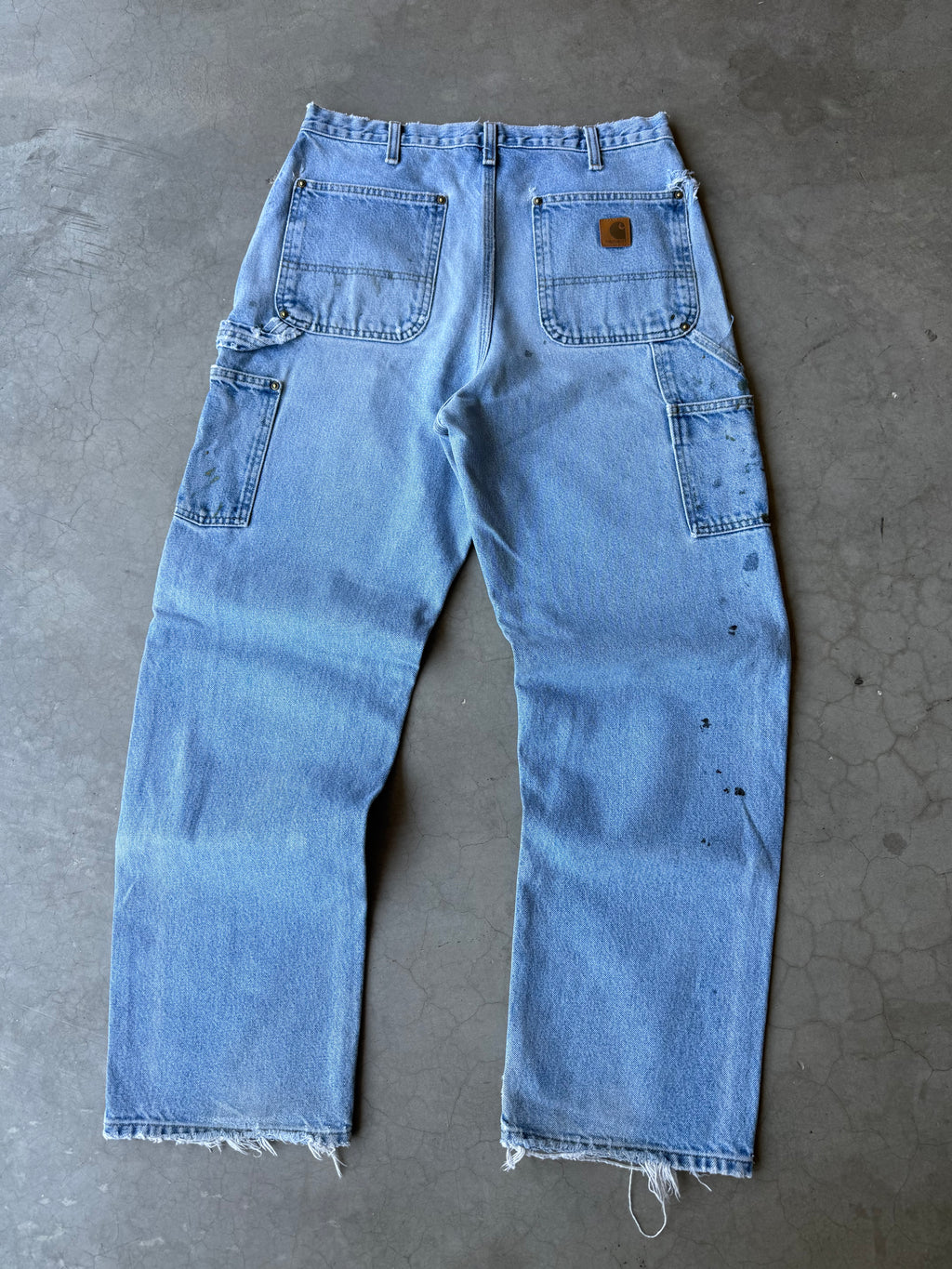 Painted Denim Carhartt Double Knee Pants