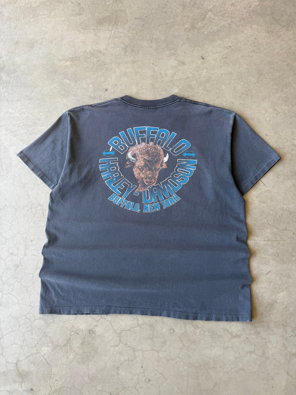 1990s Faded & Distressed Harley Davidson Fat Where it’s At(XL)