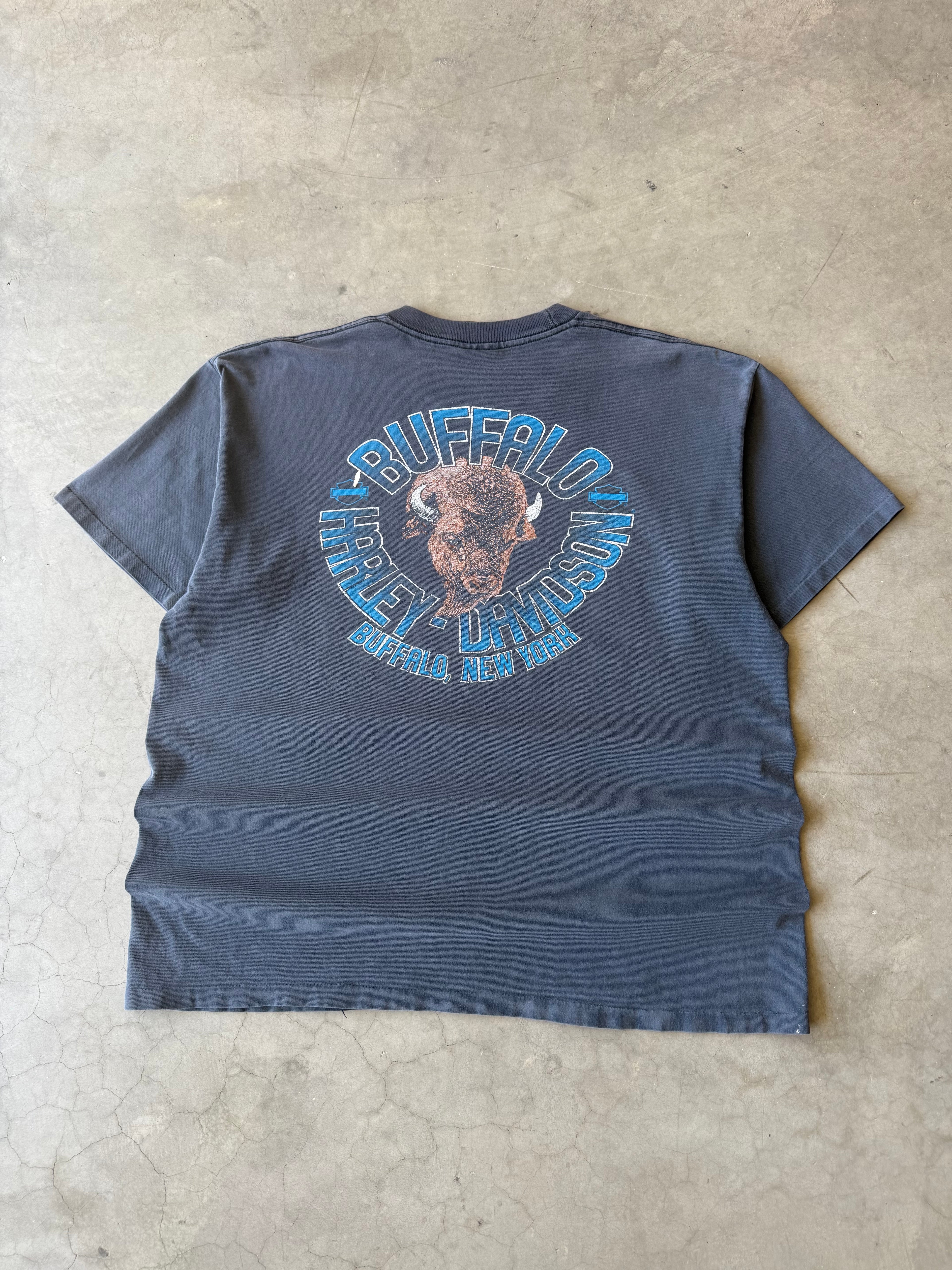 1990s Faded & Distressed Harley Davidson Fat Where it’s At(XL)