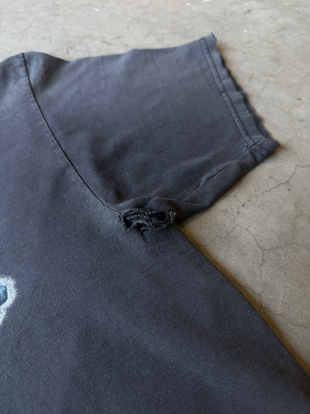 1990s Faded Blue Flame Sturgis Tee(XL)