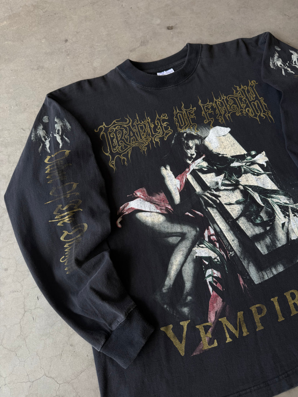 1990s Cradle of Filth Vempire European Long Sleeve Tee(XL)