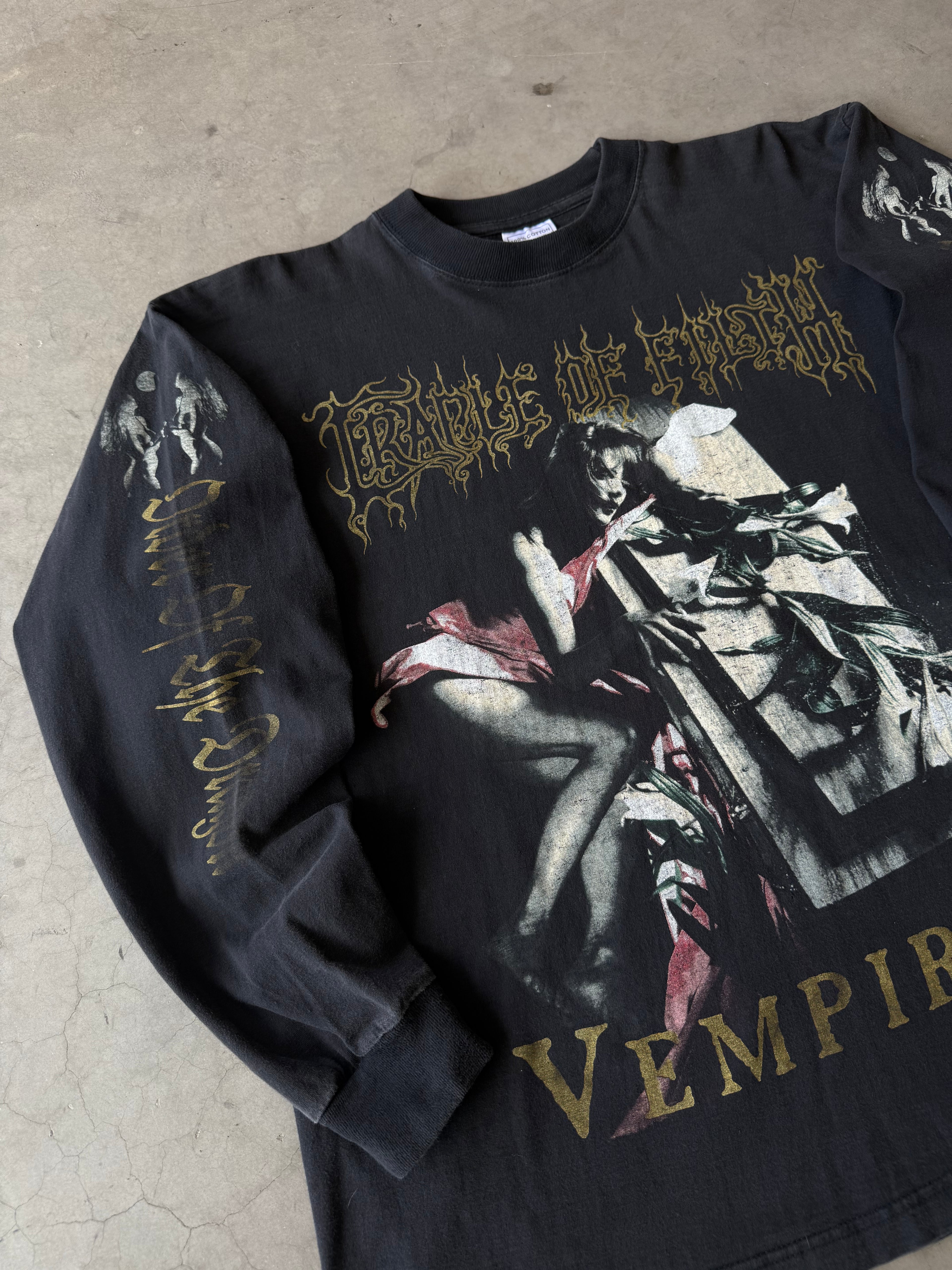 1990s Cradle of Filth Vempire European Long Sleeve Tee(XL)