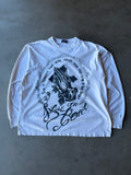 Early 2000s Jesus Prayer Hands Long Sleeve Tee(L)