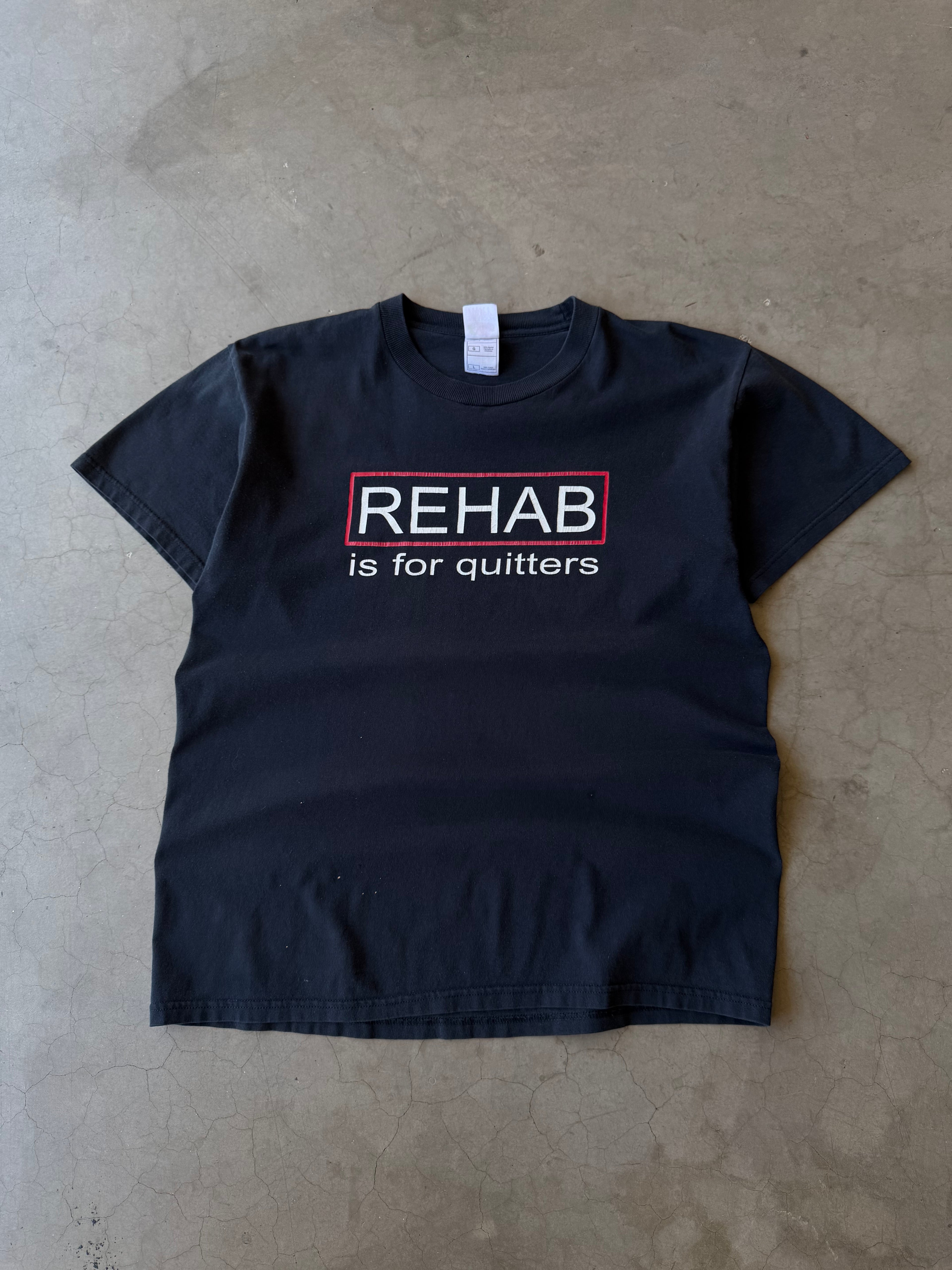 Early 2000’s Rehab is for quitters Tee(L)