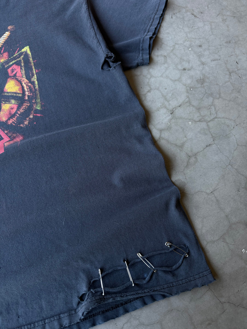 Early 2000s Distressed Slayer Unholy Alliance Tee(XL)