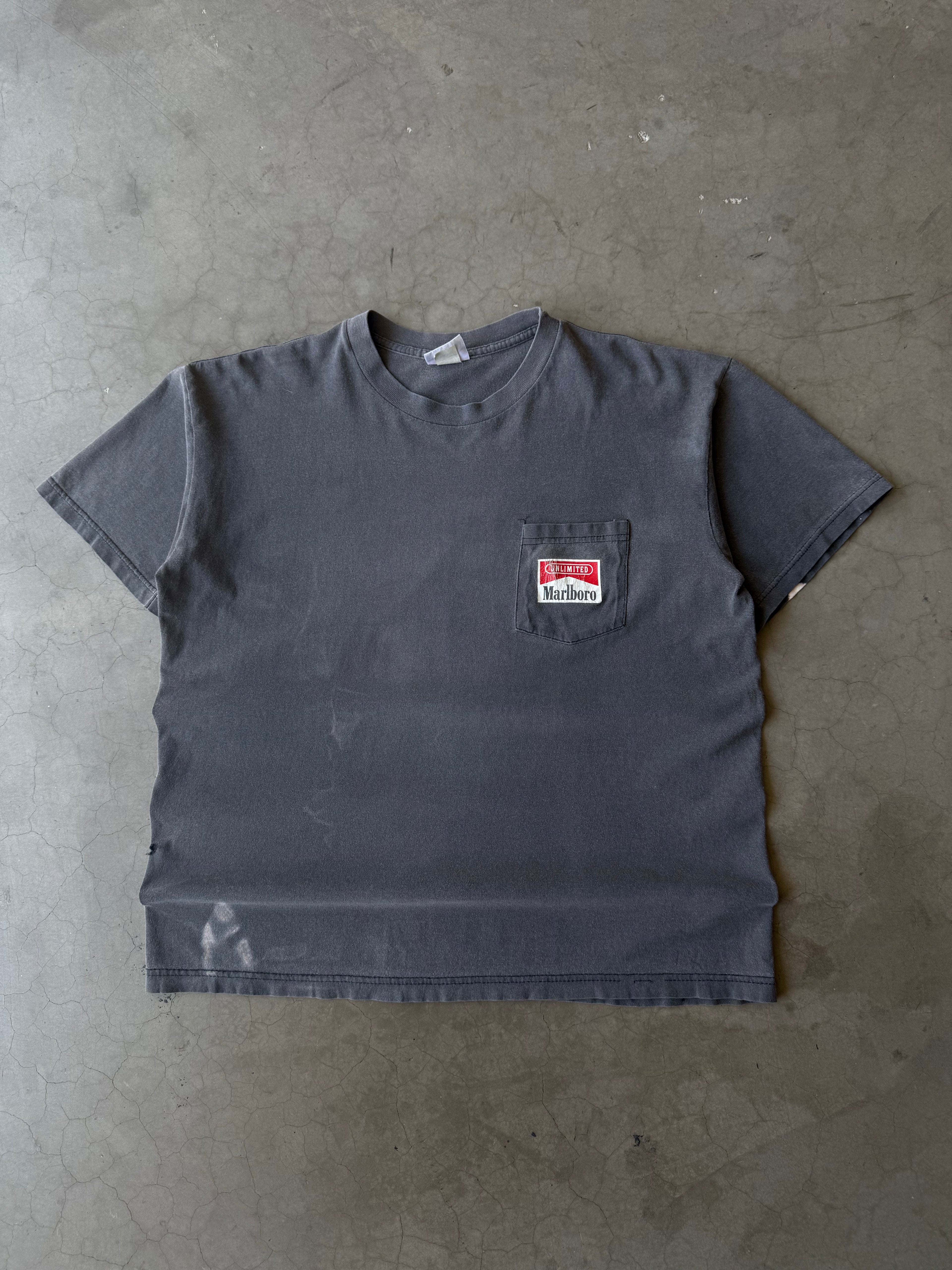 1990s Extremely Faded Marlboro Railroad Tee(XL)