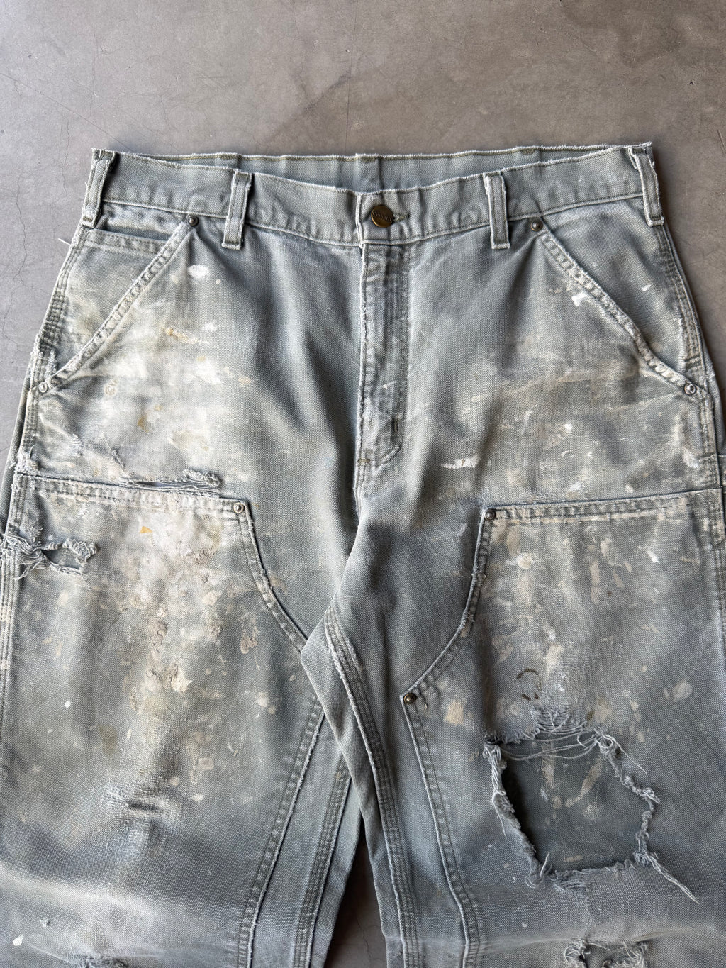 Extremely Painted & Distressed Carhartt Double Knee Pants(34x28)