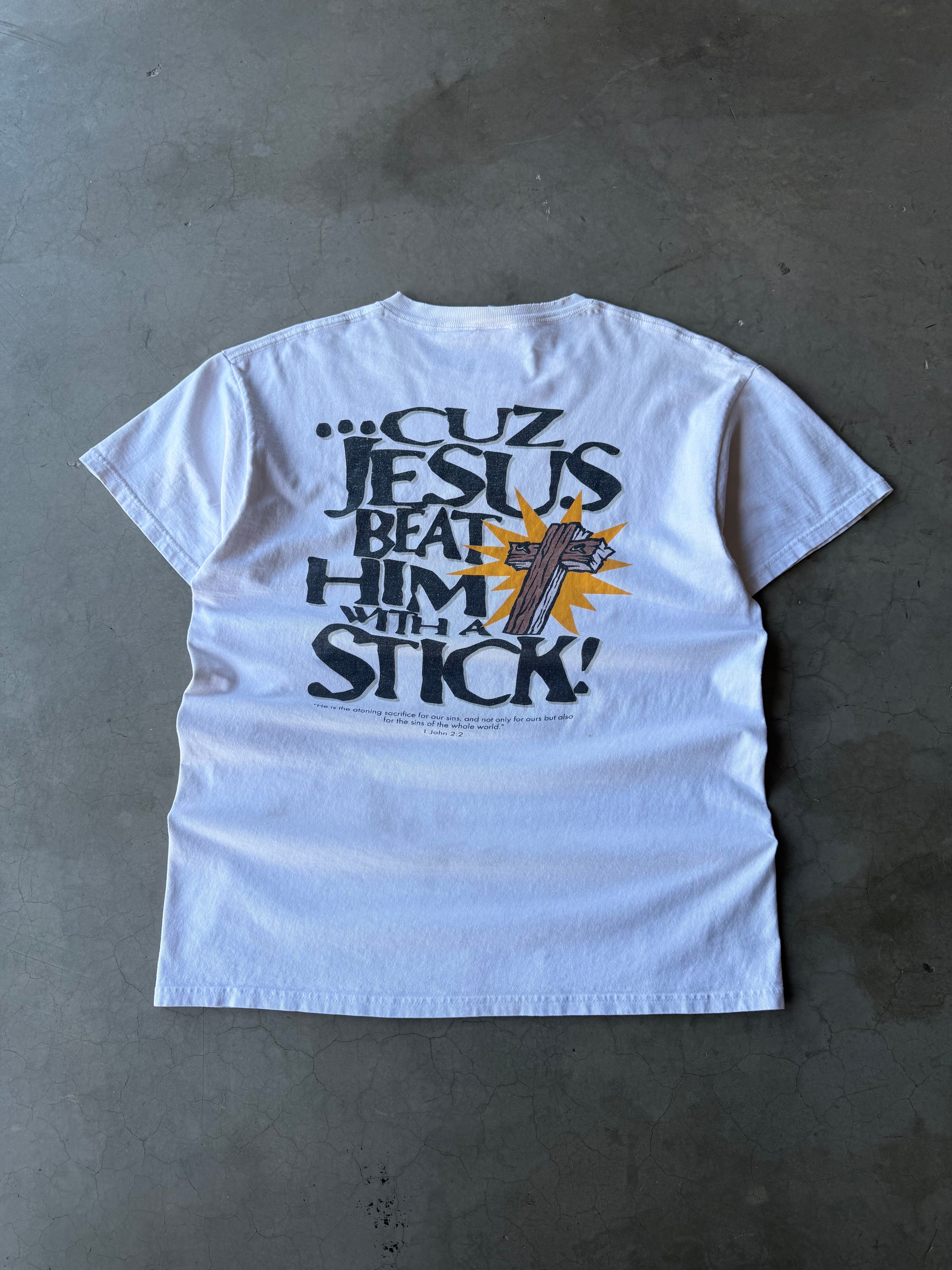 1990s Satan is Ugly As Sin Jesus Tee(L)