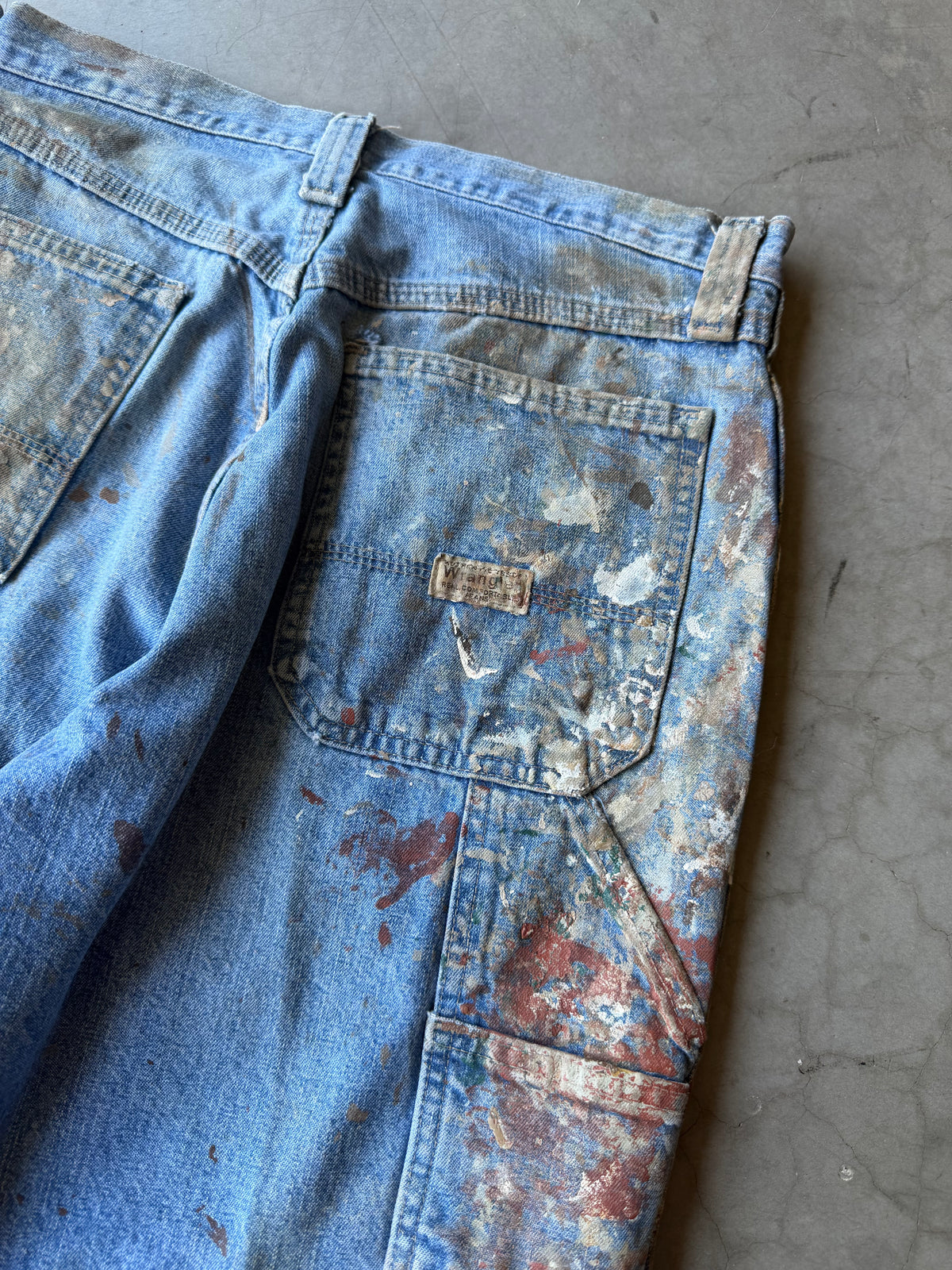 Extremely Painted Denim Wrangler Shorts(30)