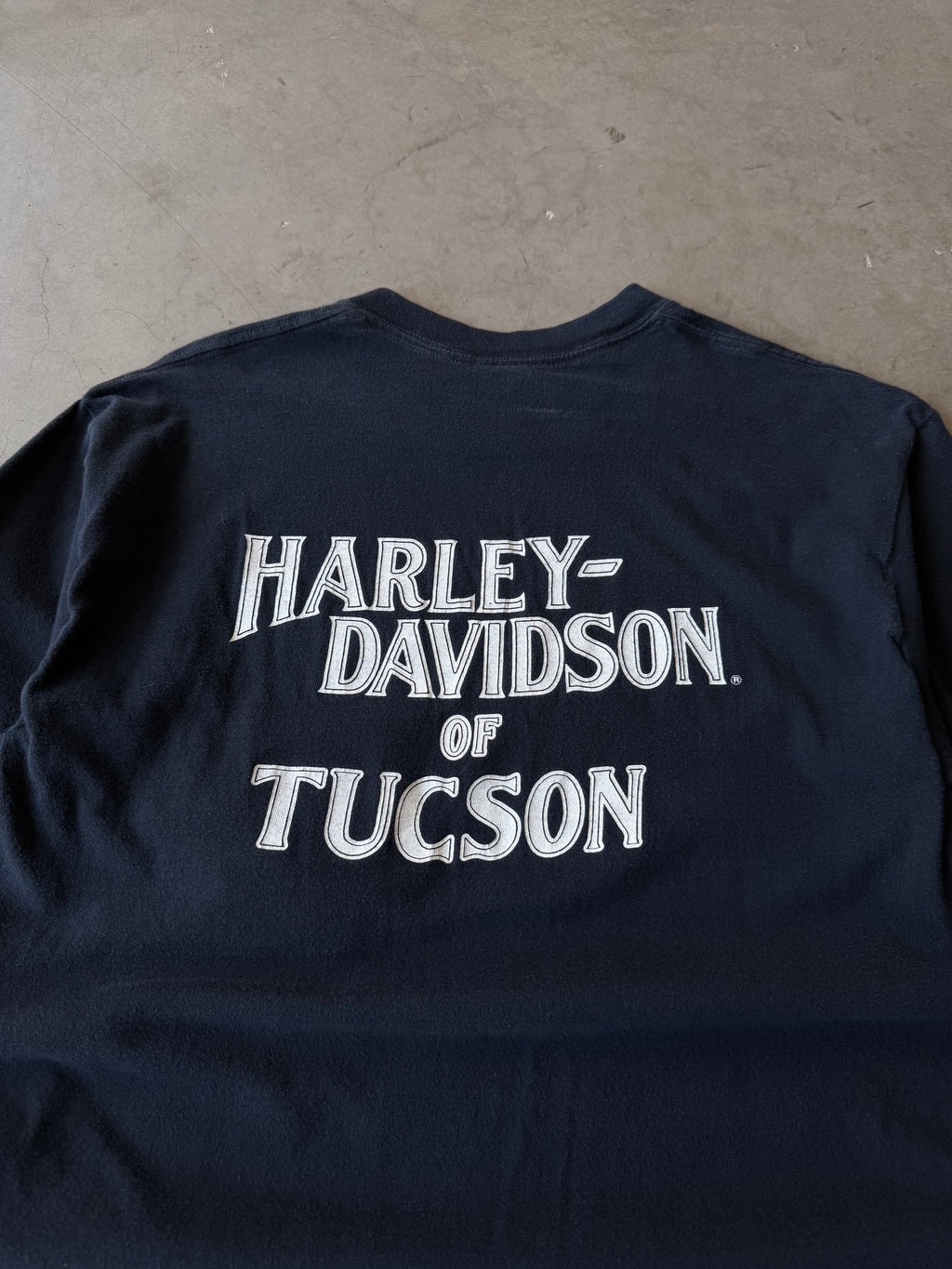 1980s Harley Davidson Embroidered Pocket Tee(L)