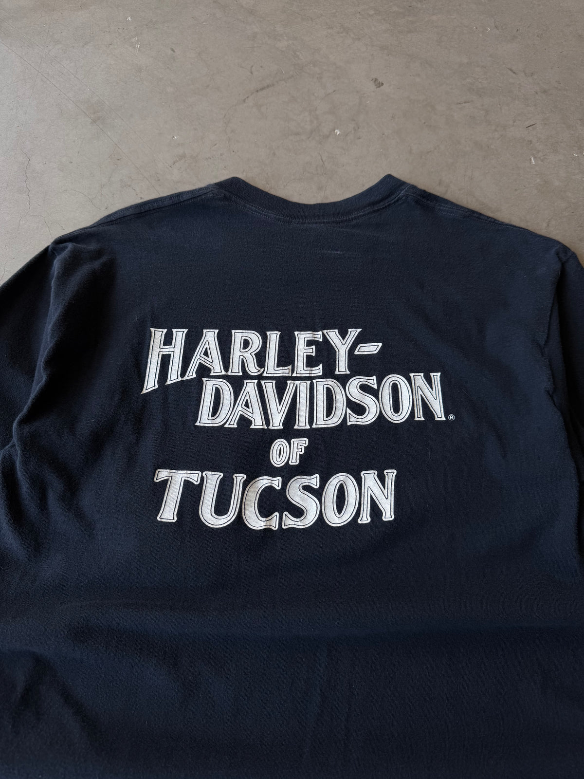 1980s Harley Davidson Embroidered Pocket Tee(L)
