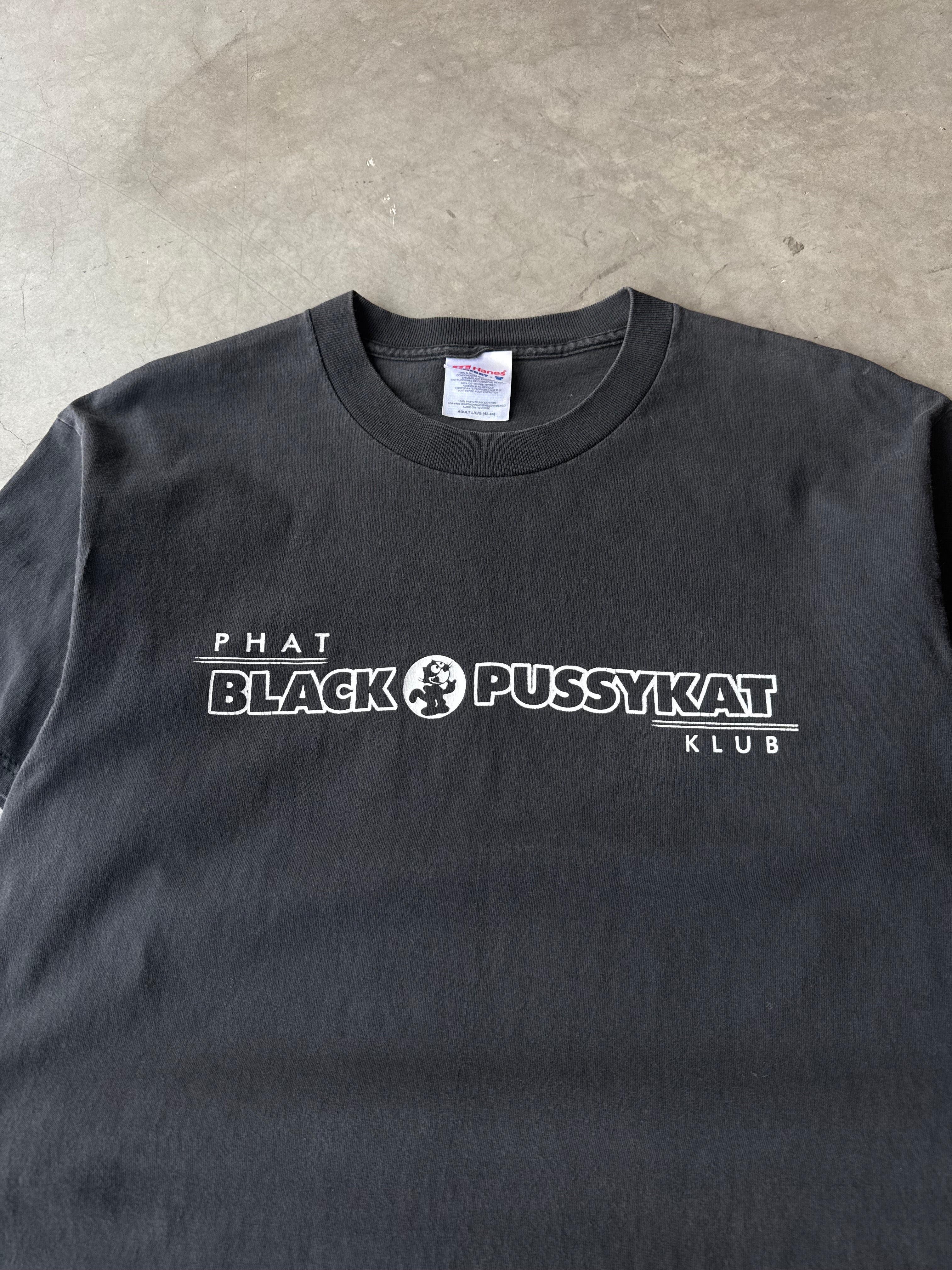 Early 2000s Phat Black Pussykat Klub Tee(L)